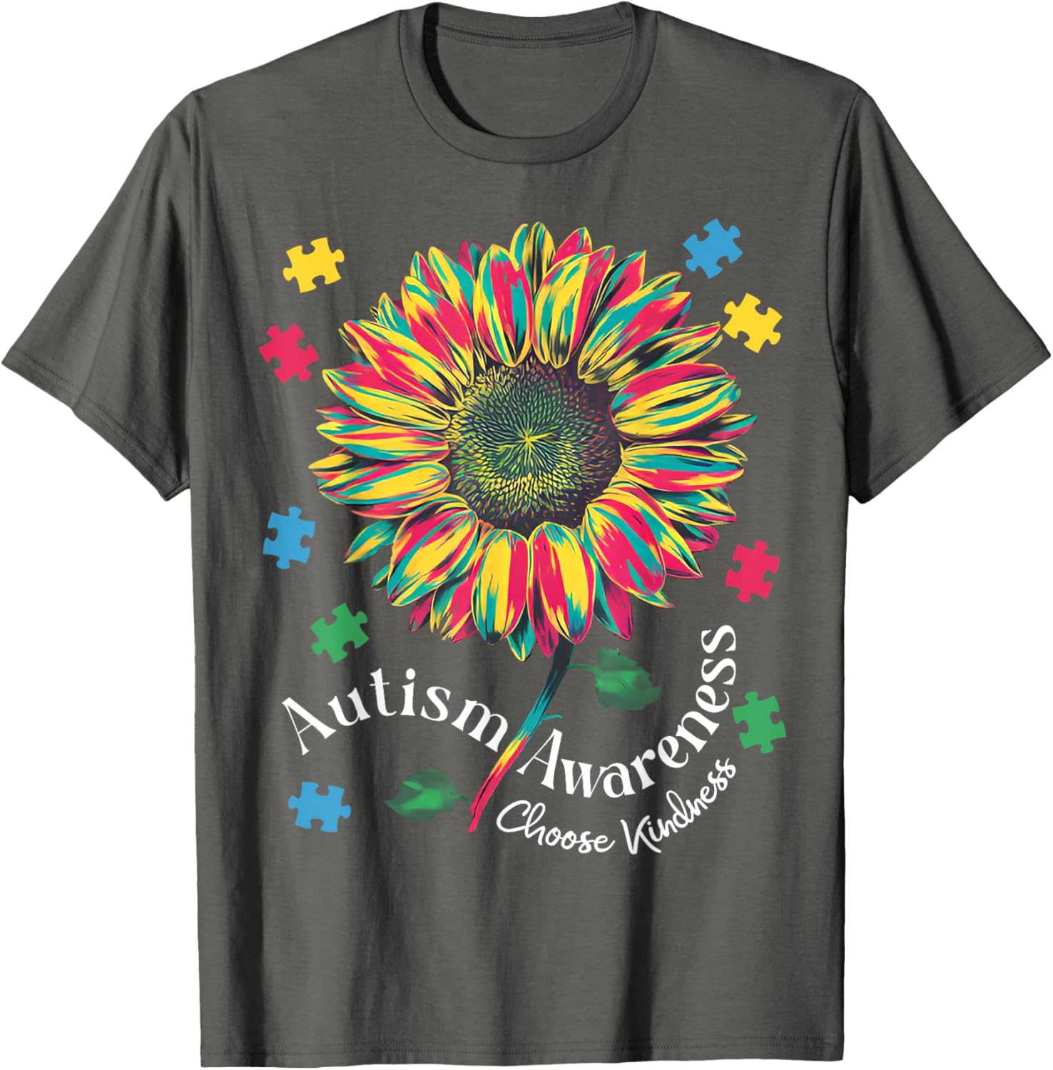 Autism Awareness Choose Kindness T-Shirt for Boys and Girls - 13