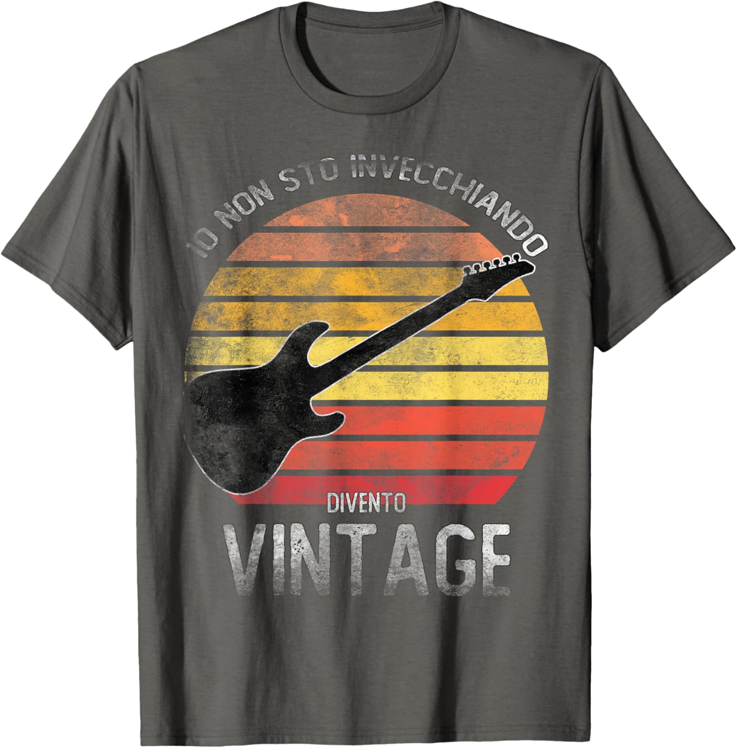 Vintage Guitar Birthday T-Shirt for Music Lovers - I'm Not Aging Just Vintage - 2