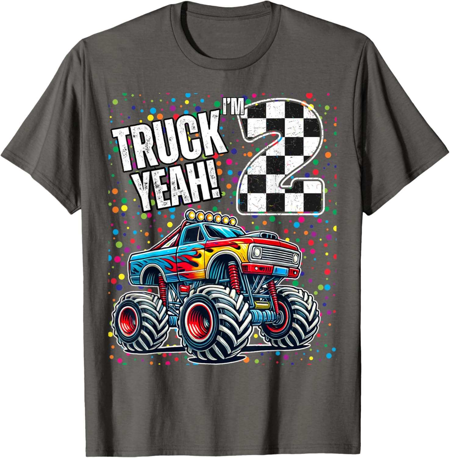 2nd Birthday Monster Truck Shirt for Boys - Fun Family T-Shirt - 5
