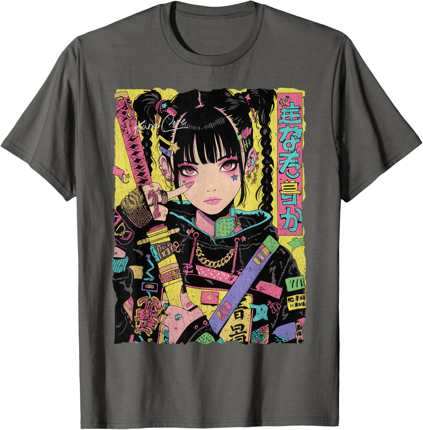 Trendy Japanese Cyberpunk Y2K Techwear Anime T-Shirt for Fashion Lovers - 16