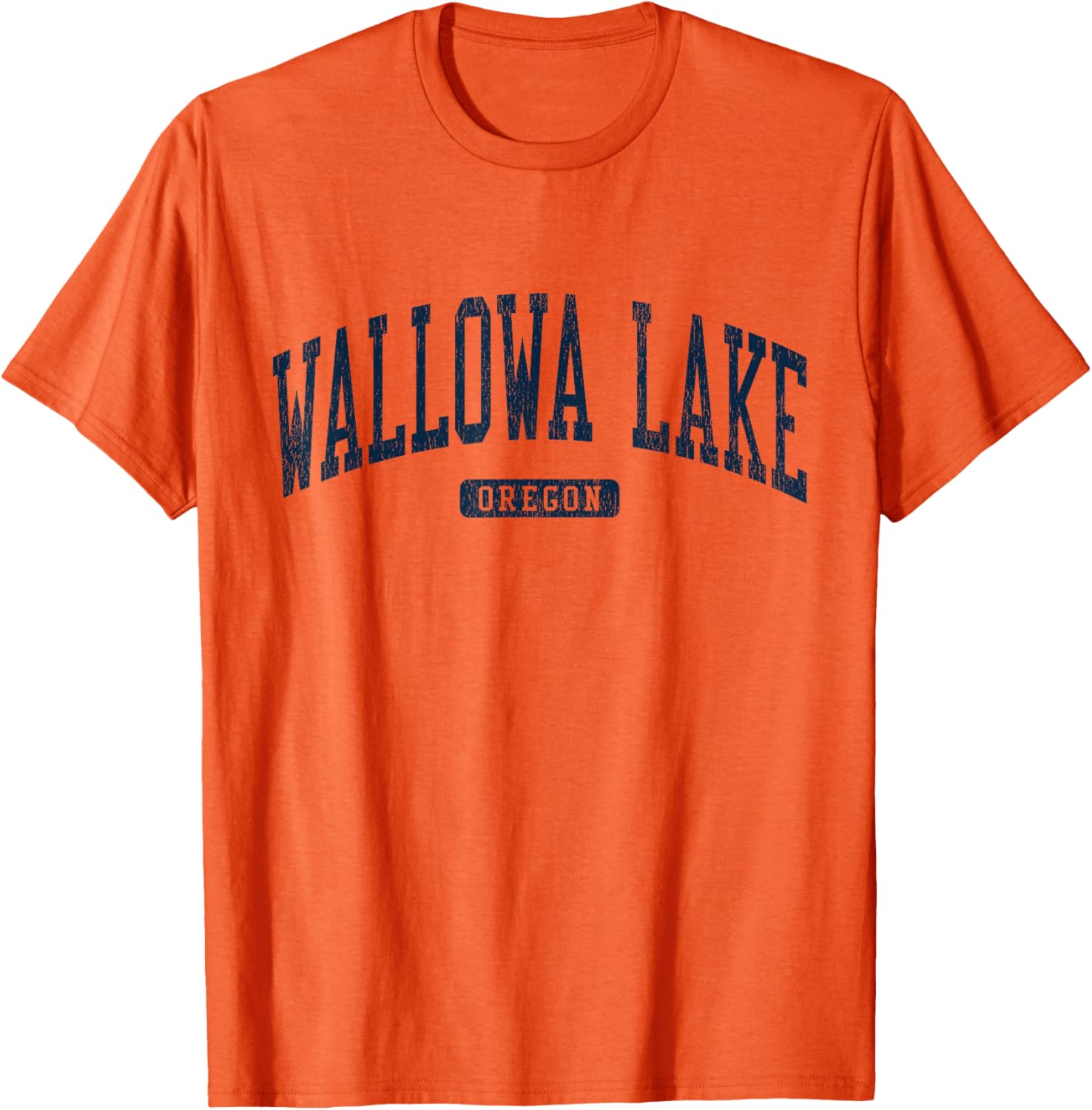 Wallowa Lake Oregon College Style Blue T-Shirt for Casual Wear - 17