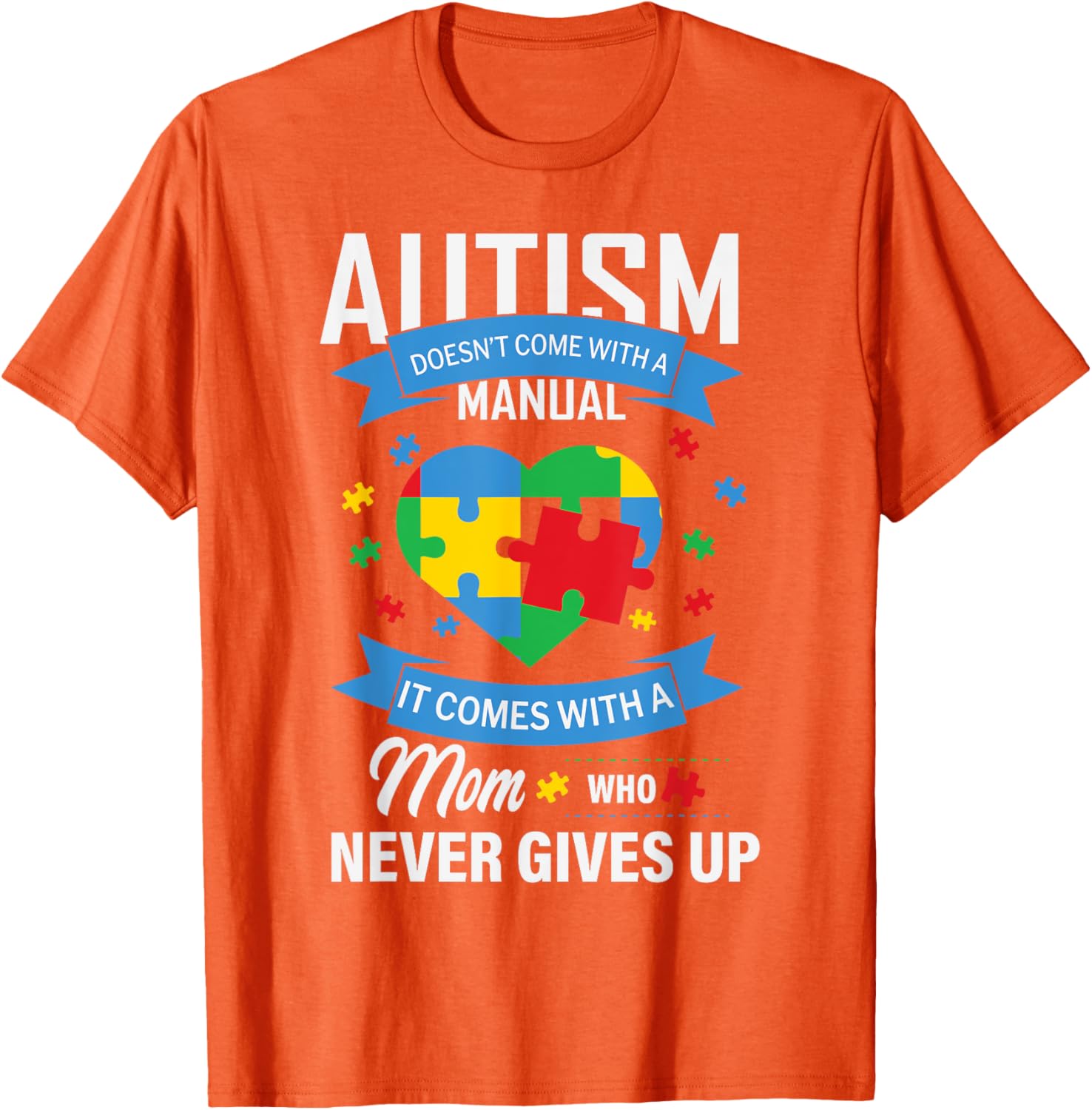 Autism Awareness T-Shirt for Moms - No Manual Needed Design - 5