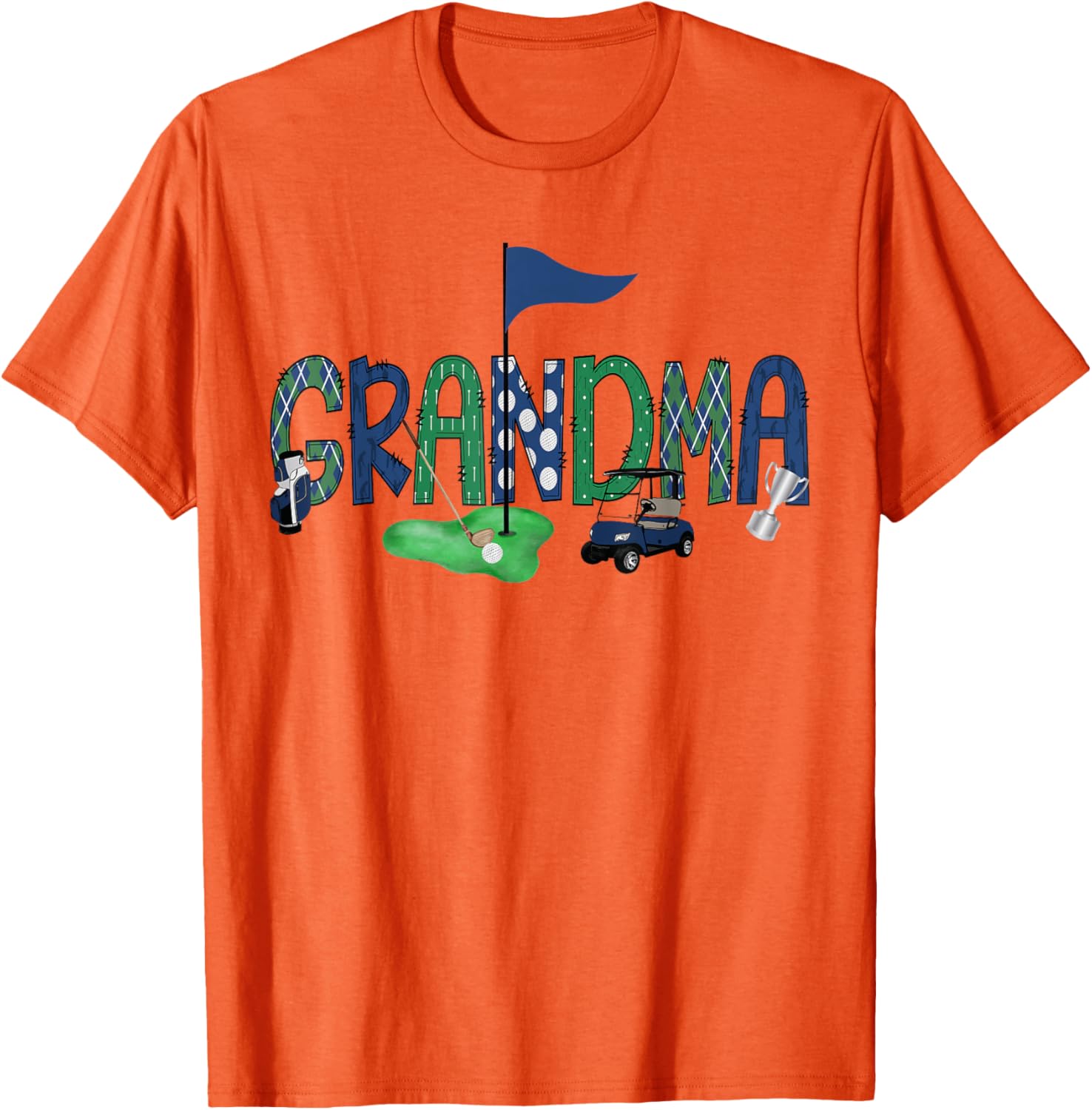 Grandma Of The Birthday Boy Golf T-Shirt for Hole in One Celebration - 5