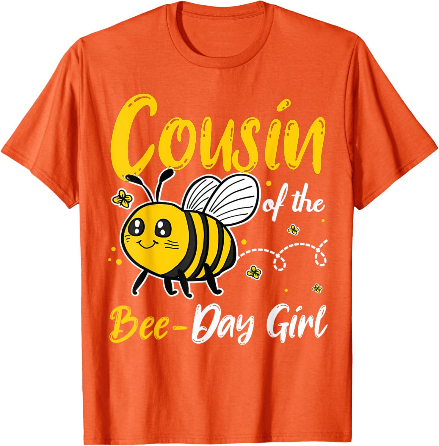 Cousin of the Bee Day Girl Birthday Squad Matching T-Shirt for Kids - 5