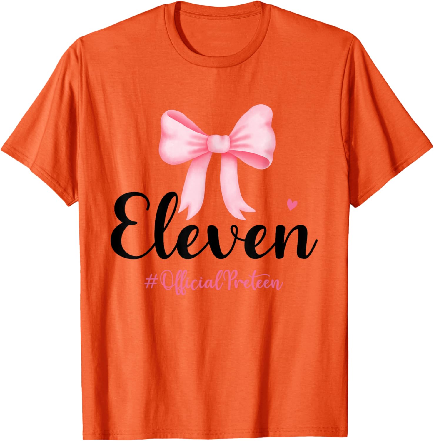 Birthday Girl Pink Coquette Bow T-Shirt for 11 Year Olds Aesthetic Style - 14