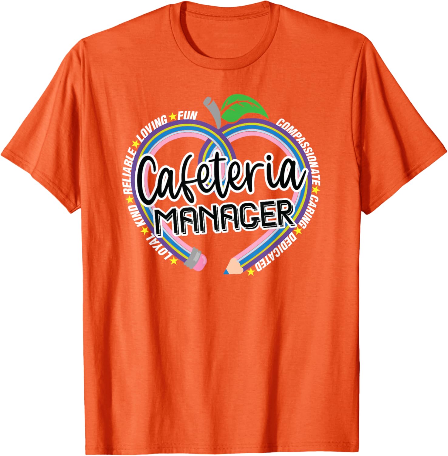 Cafeteria Manager T-Shirt for School Lunch Heroes - Fun Food Services Tee - 14