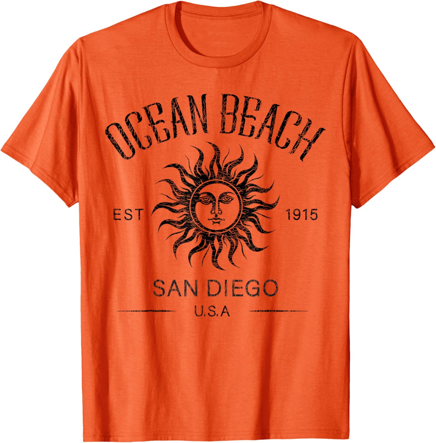 Vintage Summer Vacation T-Shirt San Diego Ocean Beach Established 1915 - 16