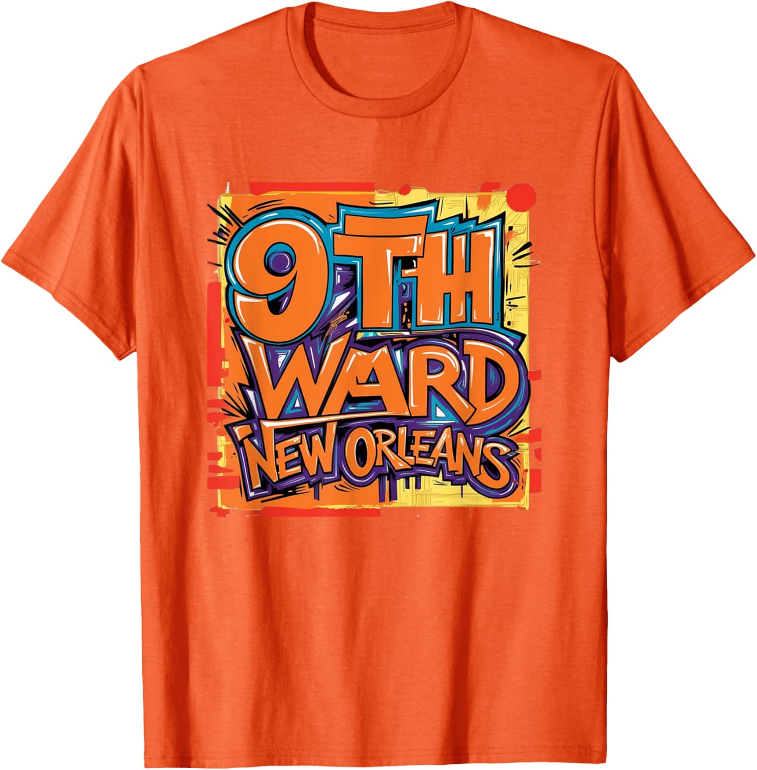 9th Ward Graffiti Art T-Shirt New Orleans Unique Style Clothing - 12