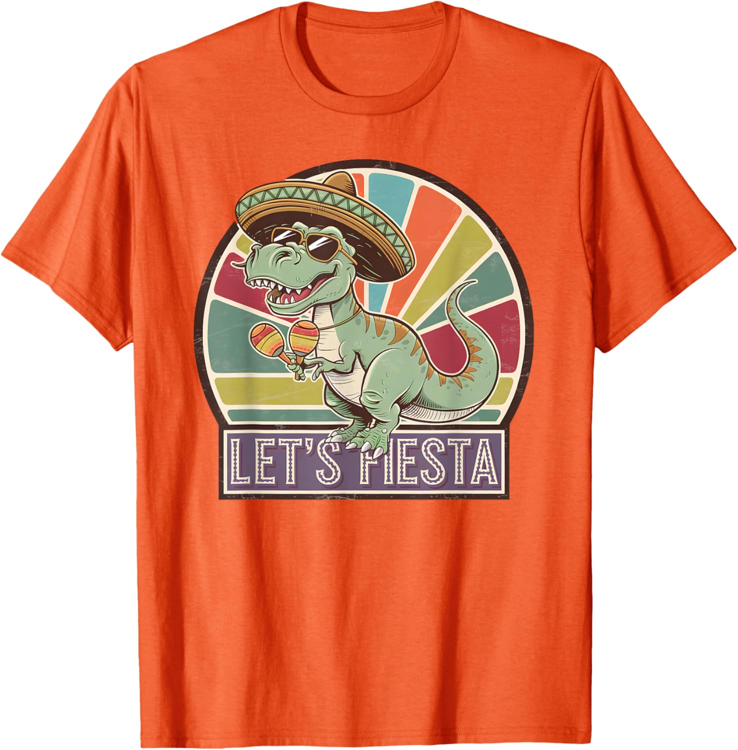 Lets Fiesta Mexican Dino T-Rex Cinco de Mayo Toddler Boys T-Shirt - 20