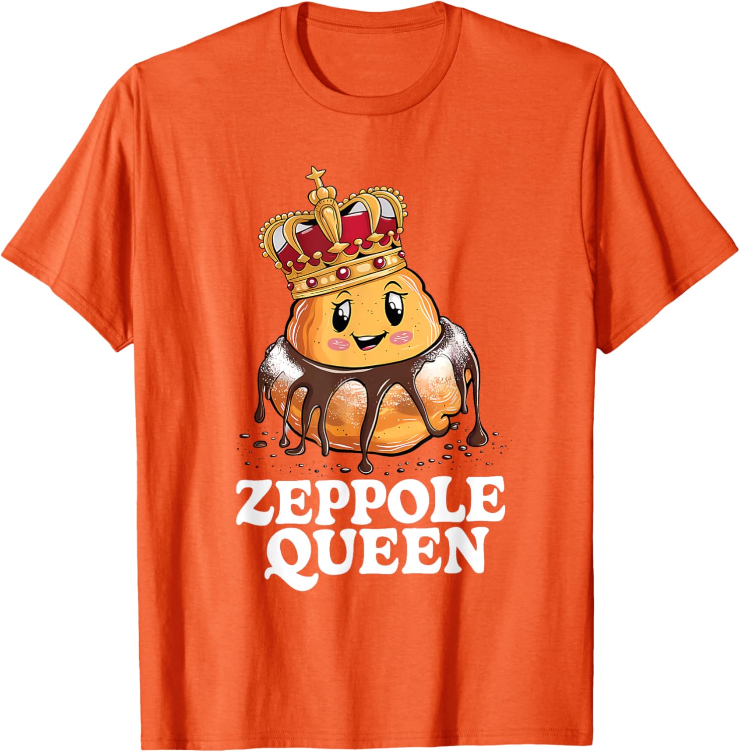 Zeppole Queen T-Shirt for Food Lovers - Fun and Stylish Design - 2