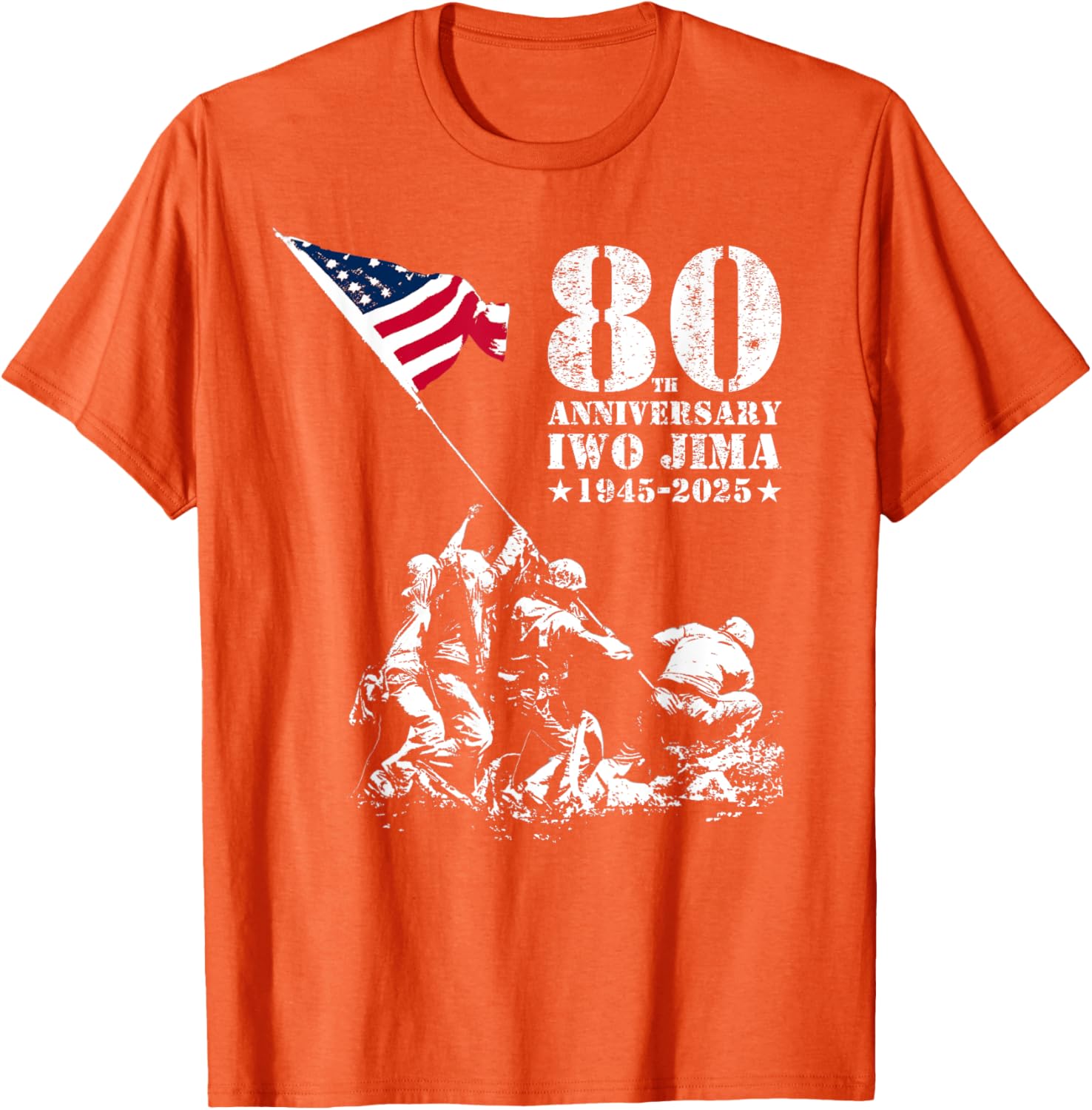 80th Anniversary Iwo Jima WWII Veterans T-Shirt for Honor and Remembrance - 8