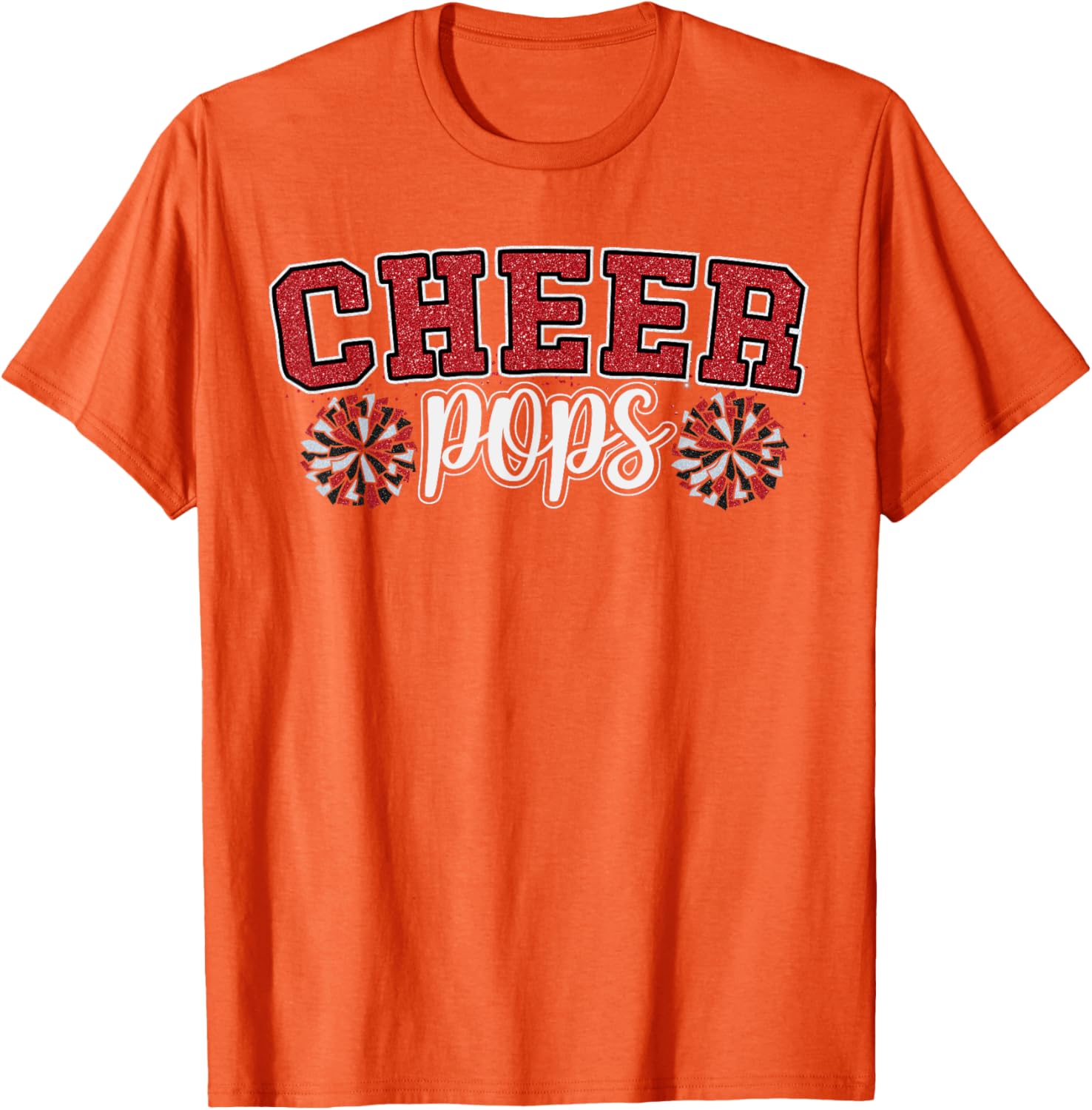 Cheer Grandpa My Favorite Cheerleader Calls Me Pops Red T-Shirt for Dads - 17