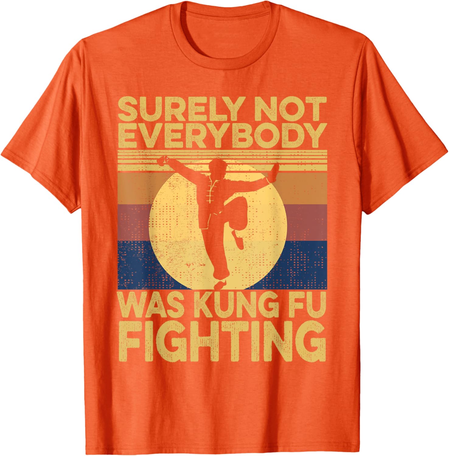 Vintage Surely Not Everybody Was Kung Fu Fighting Men's T-Shirt - 2
