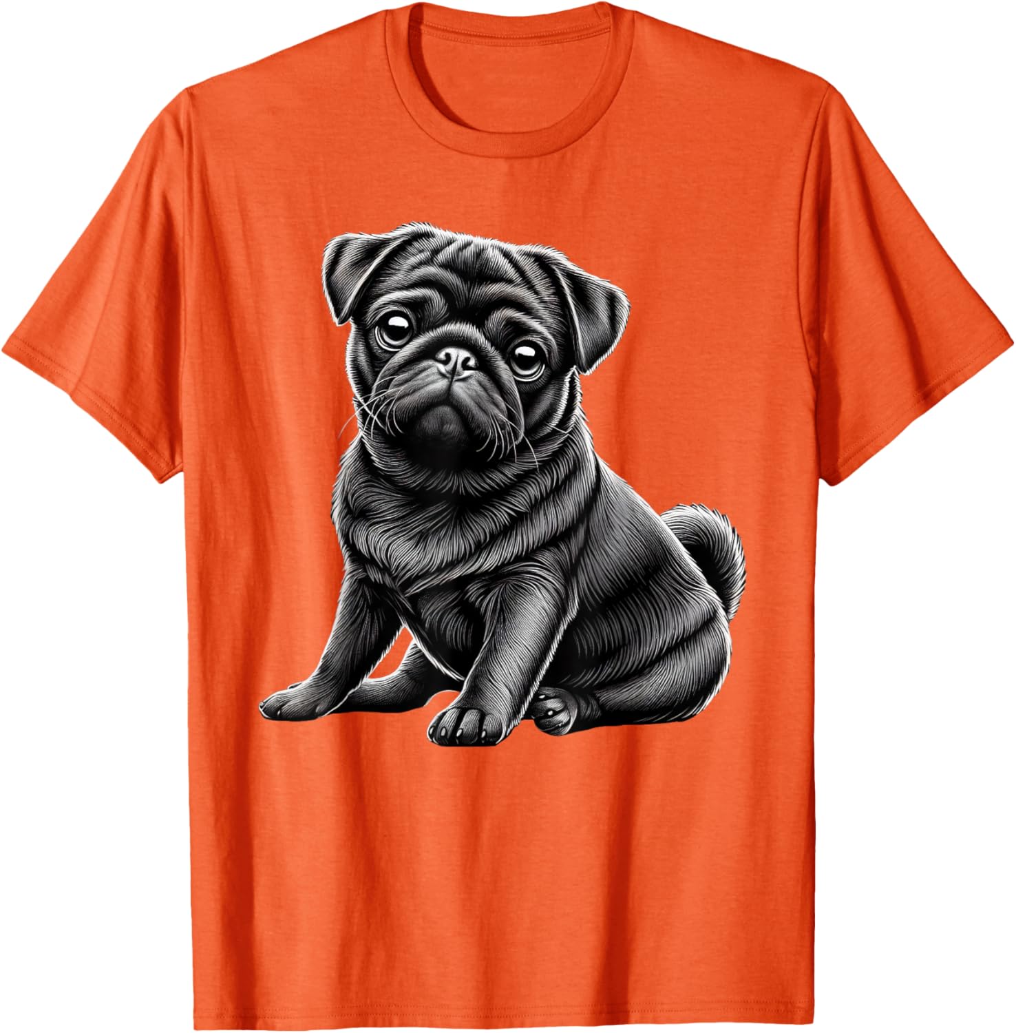 Adorable Black Pug T-Shirt for Men, Women, and Kids - Perfect Pet Gift - 13