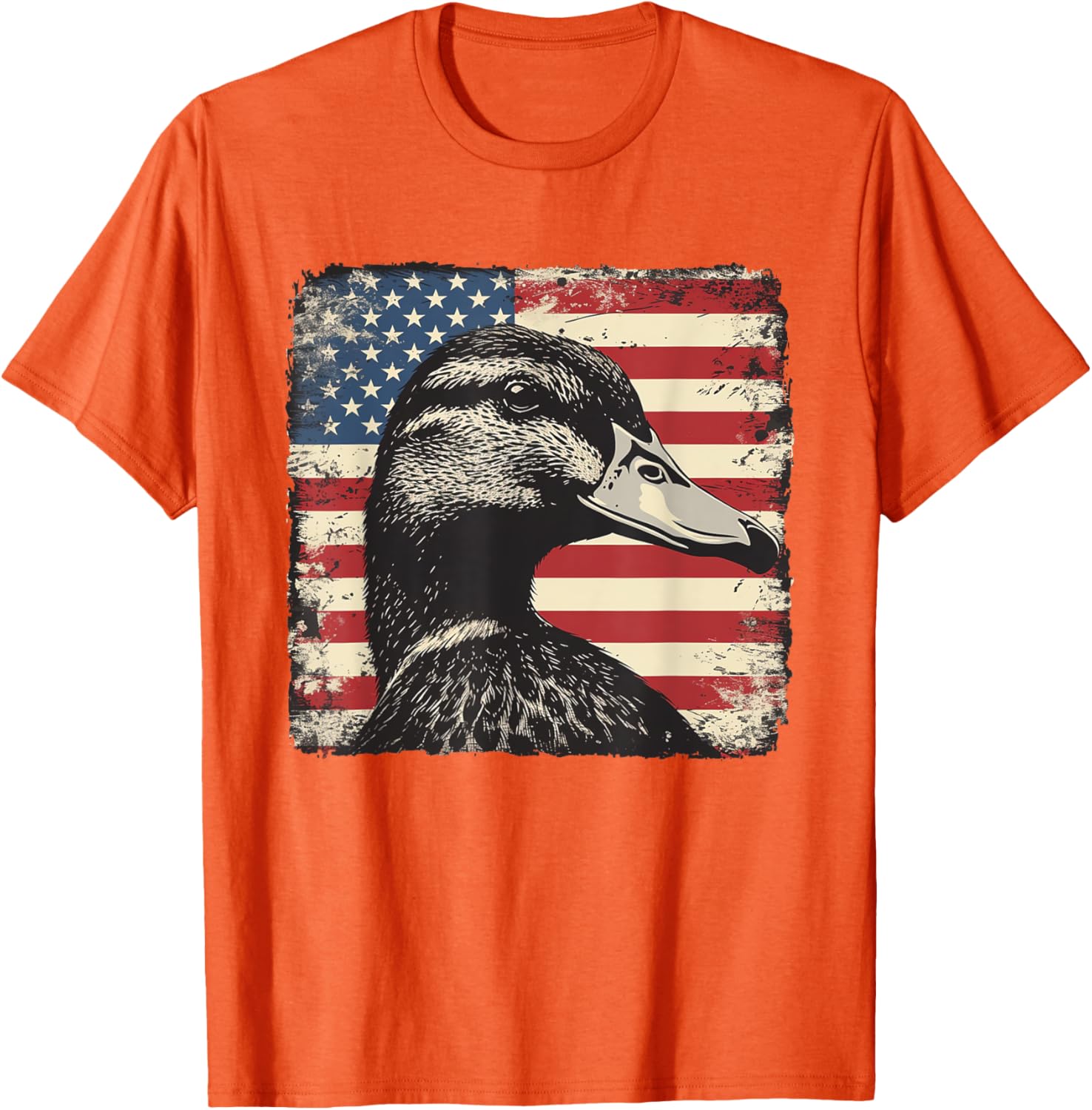 America Flag Duck Shirt for 4th of July | Fun Men's and Women's Tee - 3