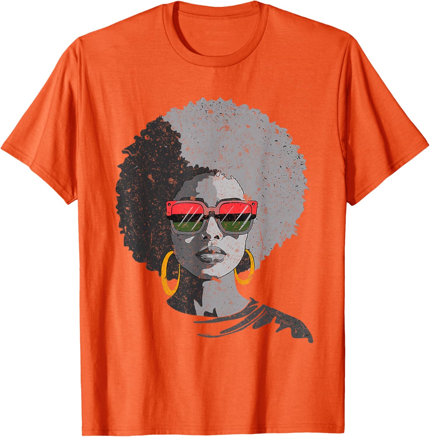 Black Queen Afro Melanin Juneteenth T-Shirt for Women - Stylish & Proud - 15