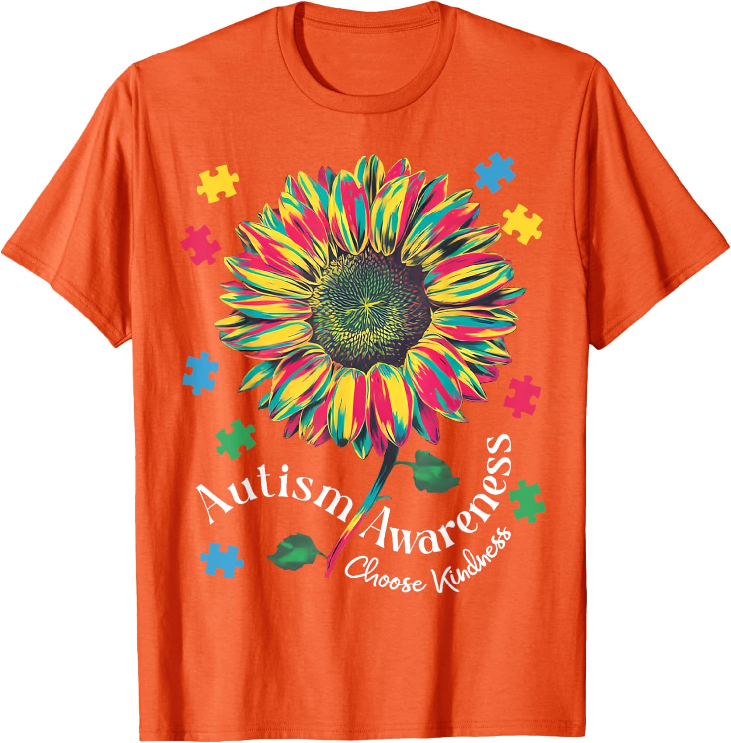 Autism Awareness Choose Kindness T-Shirt for Boys and Girls - 20