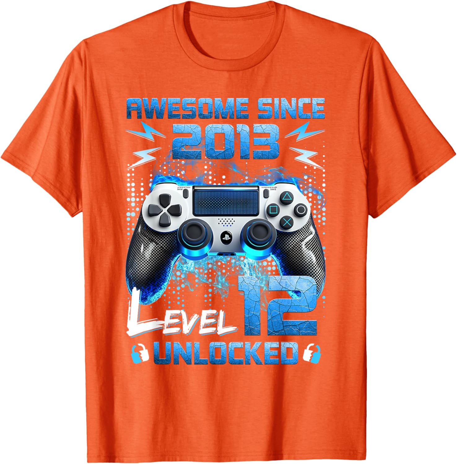 Level 12 Unlocked Video Gamer T-Shirt for 12 Year Old Birthday Fun - 6