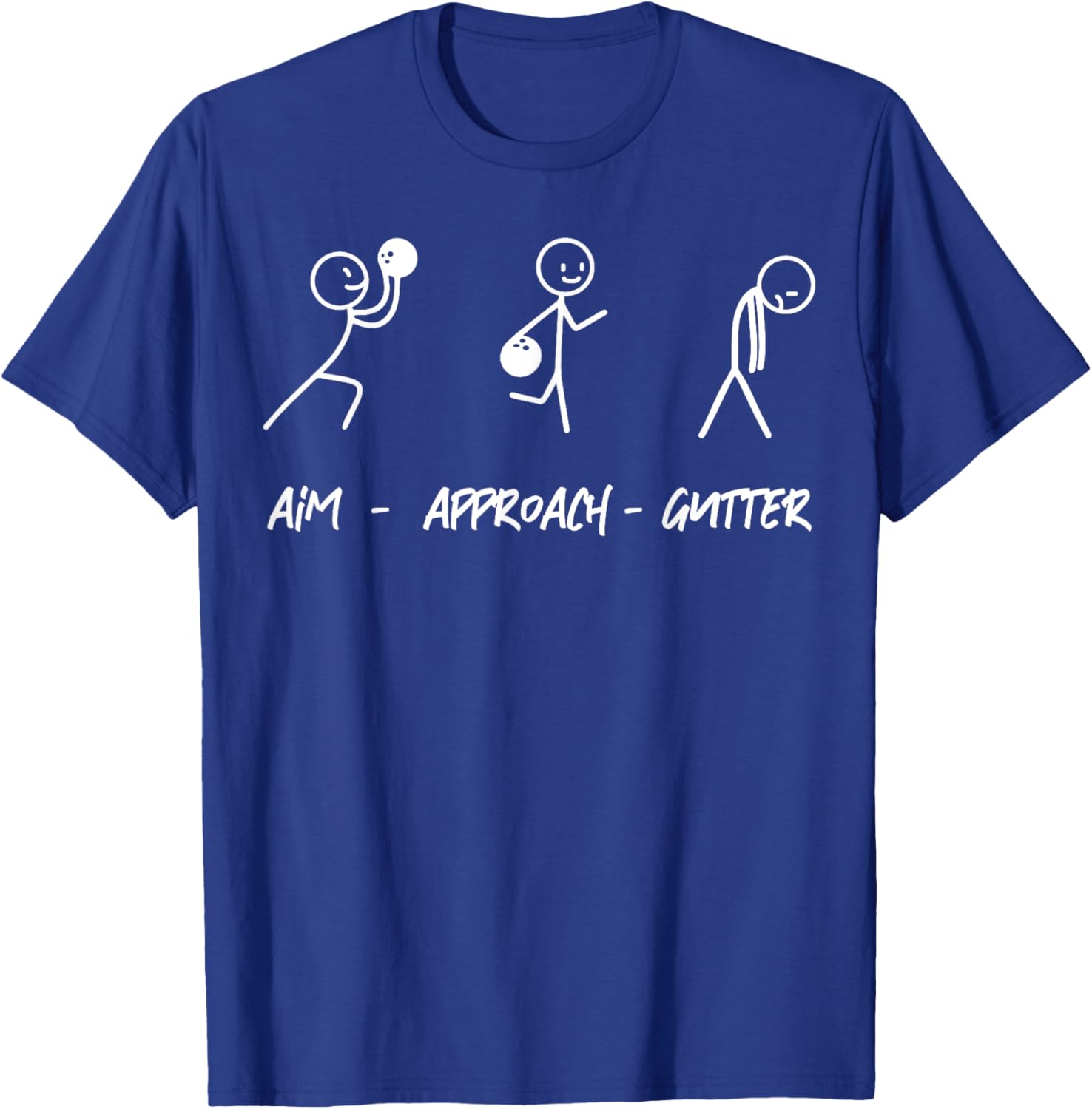 Aim Gutter Bowler T-Shirt for Bowling Lovers - Fun and Comfortable Wear - 8