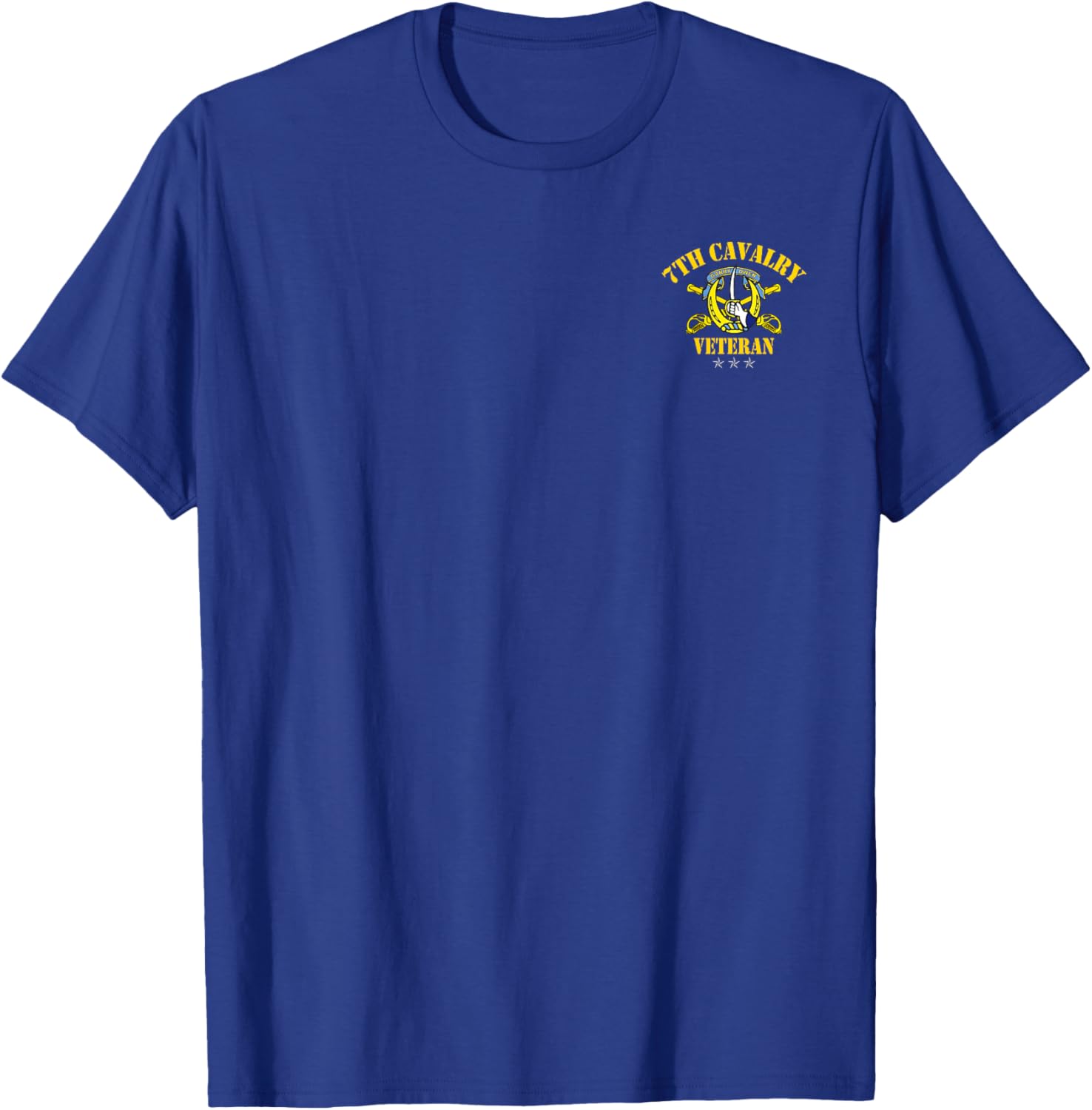 7th Cavalry Regiment Veteran T-Shirt with Patriotic Flag for Veterans Day - 11