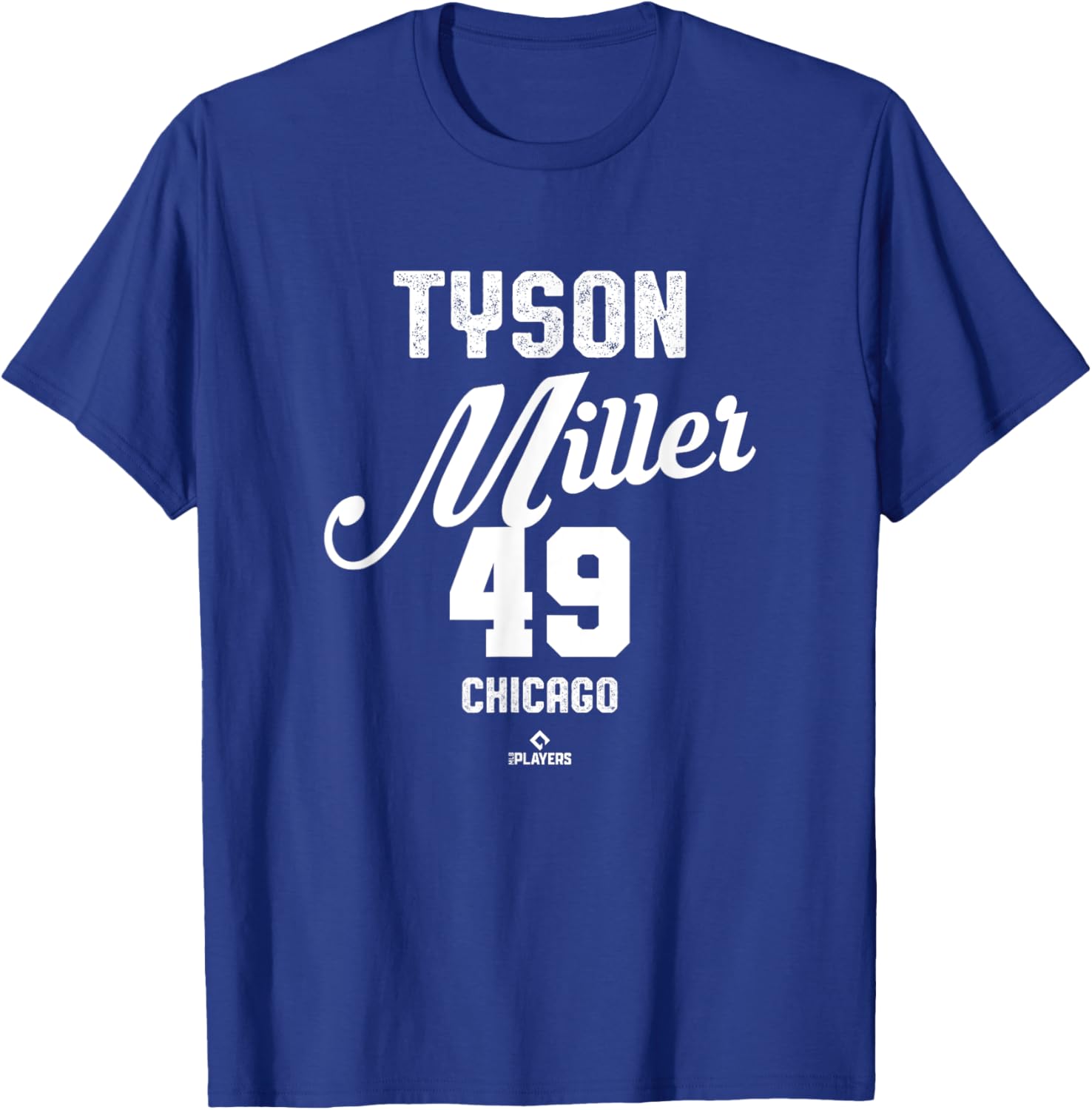 Vintage Tyson Miller 49 Chicago Baseball T-Shirt MLBPA Apparel - 3