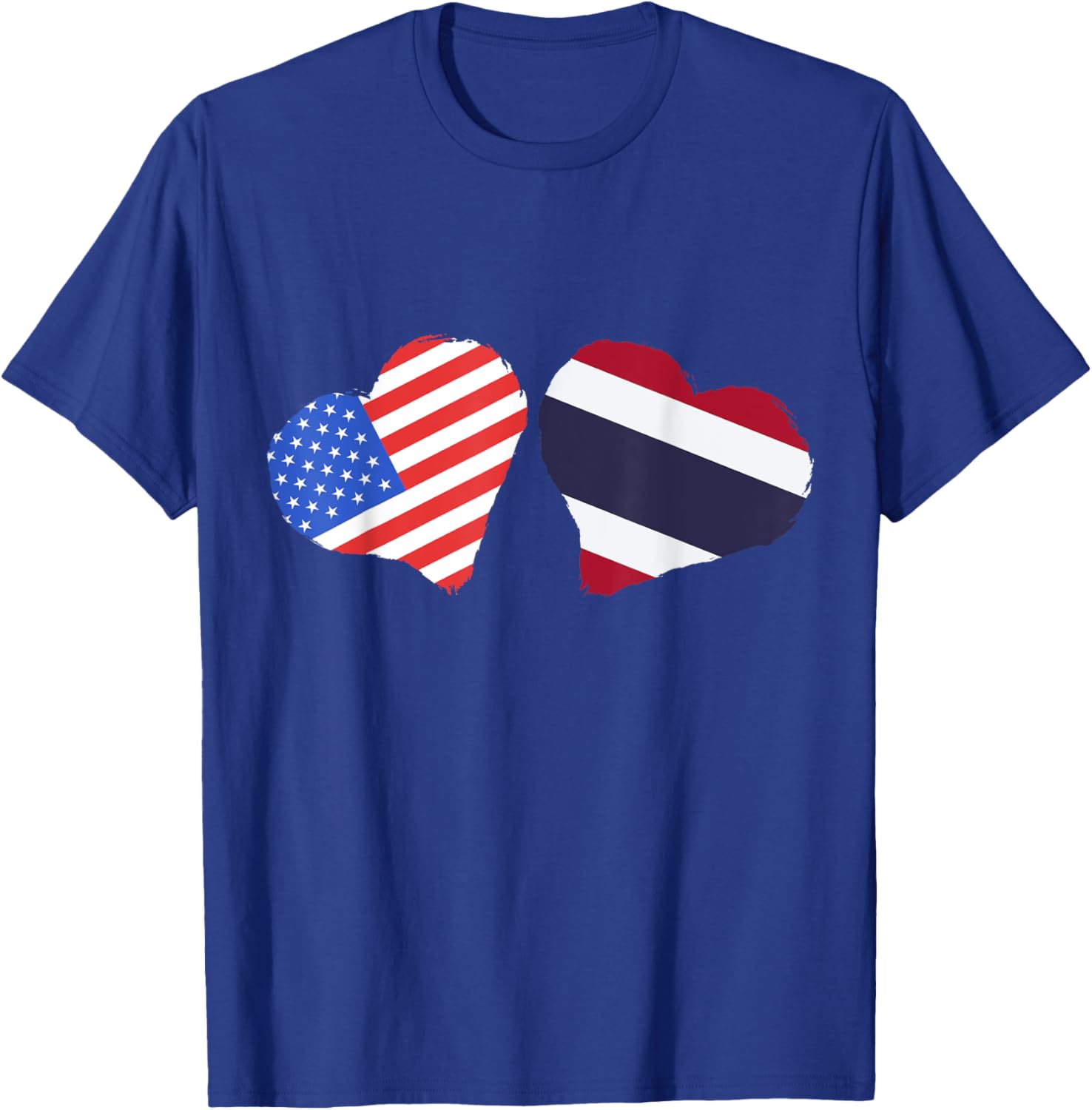 Thailand USA Heart Flag T-Shirt for Thai Roots and Pride in America - 20