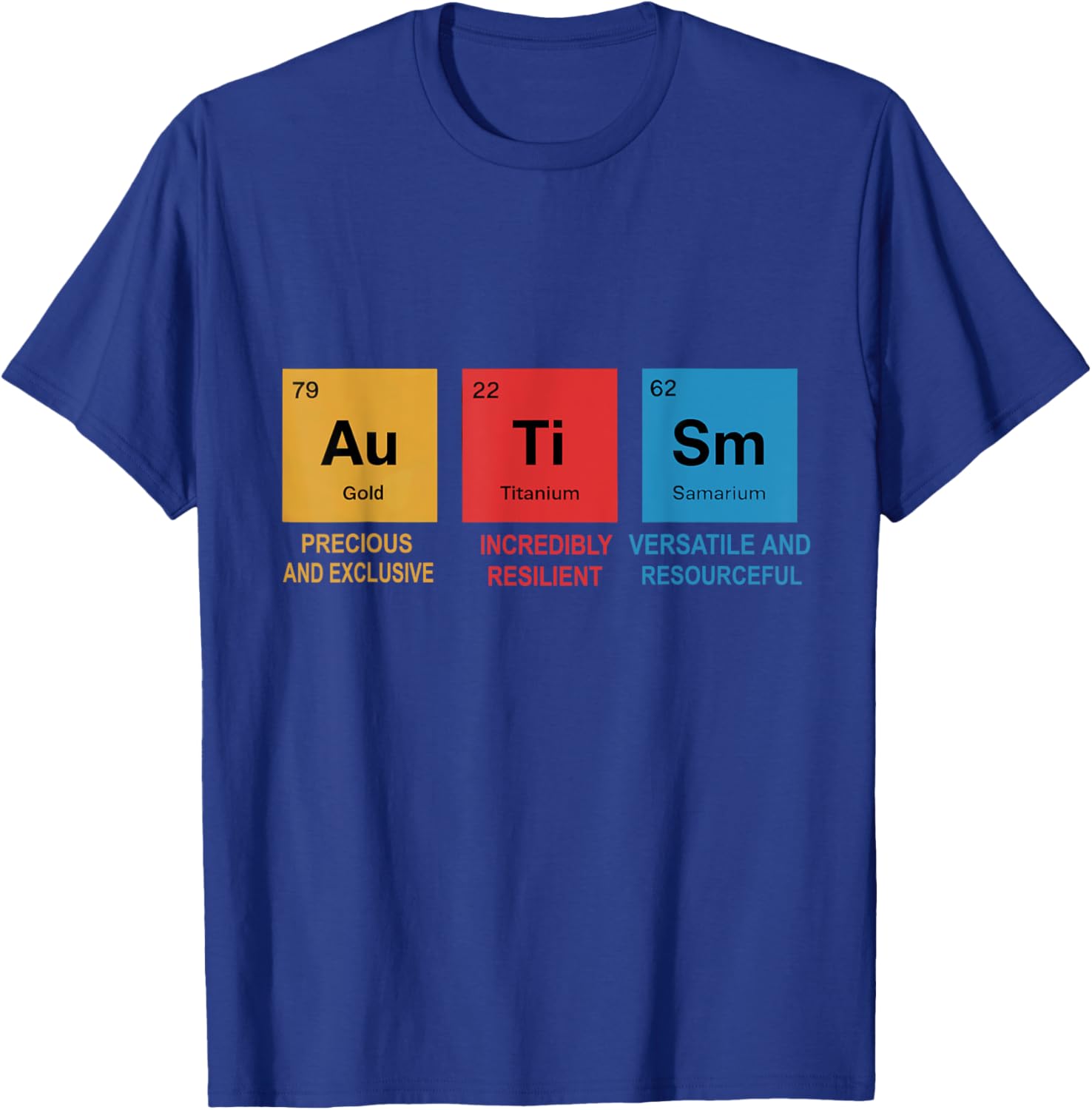 Autism Awareness T-Shirt with Chemistry Periodic Table for Men, Women, Kids - 10