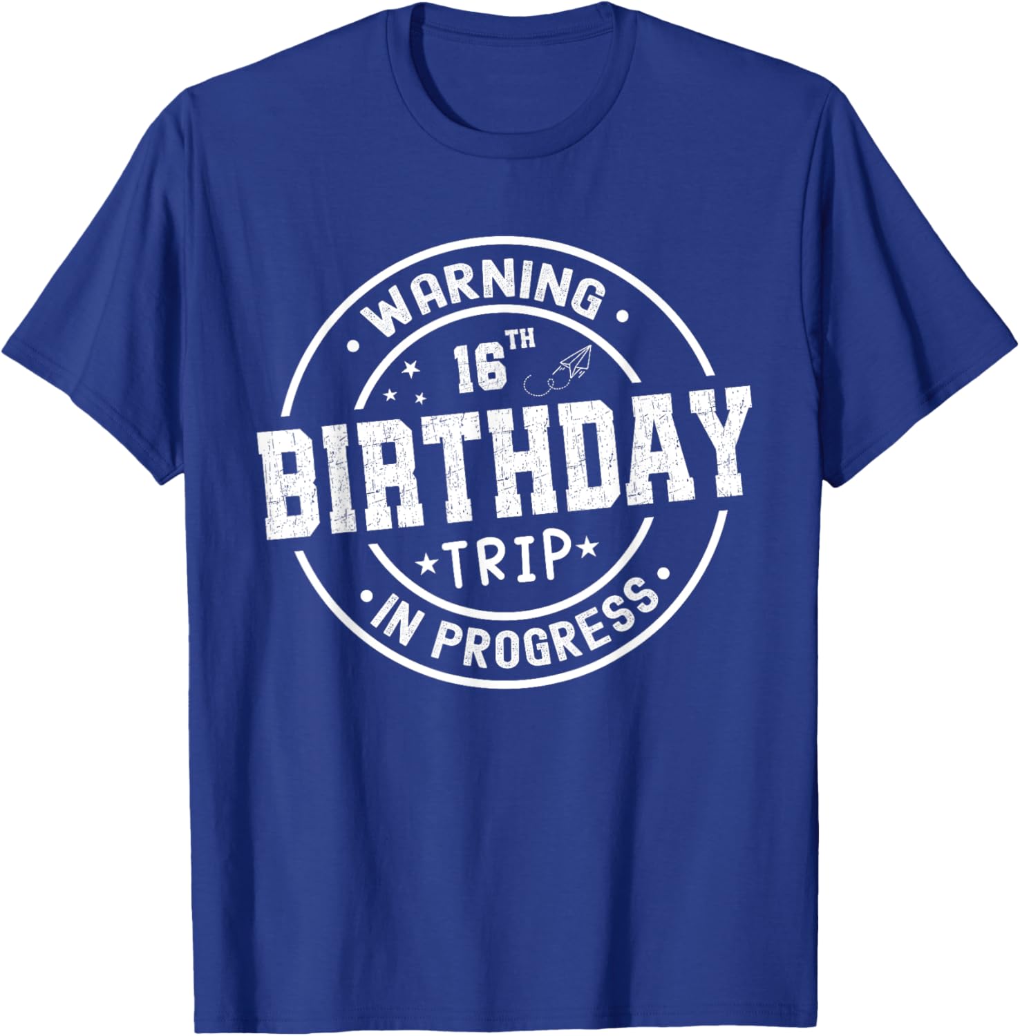 Funny 16th Birthday Trip In Progress T-Shirt for Teens and Kids - 13