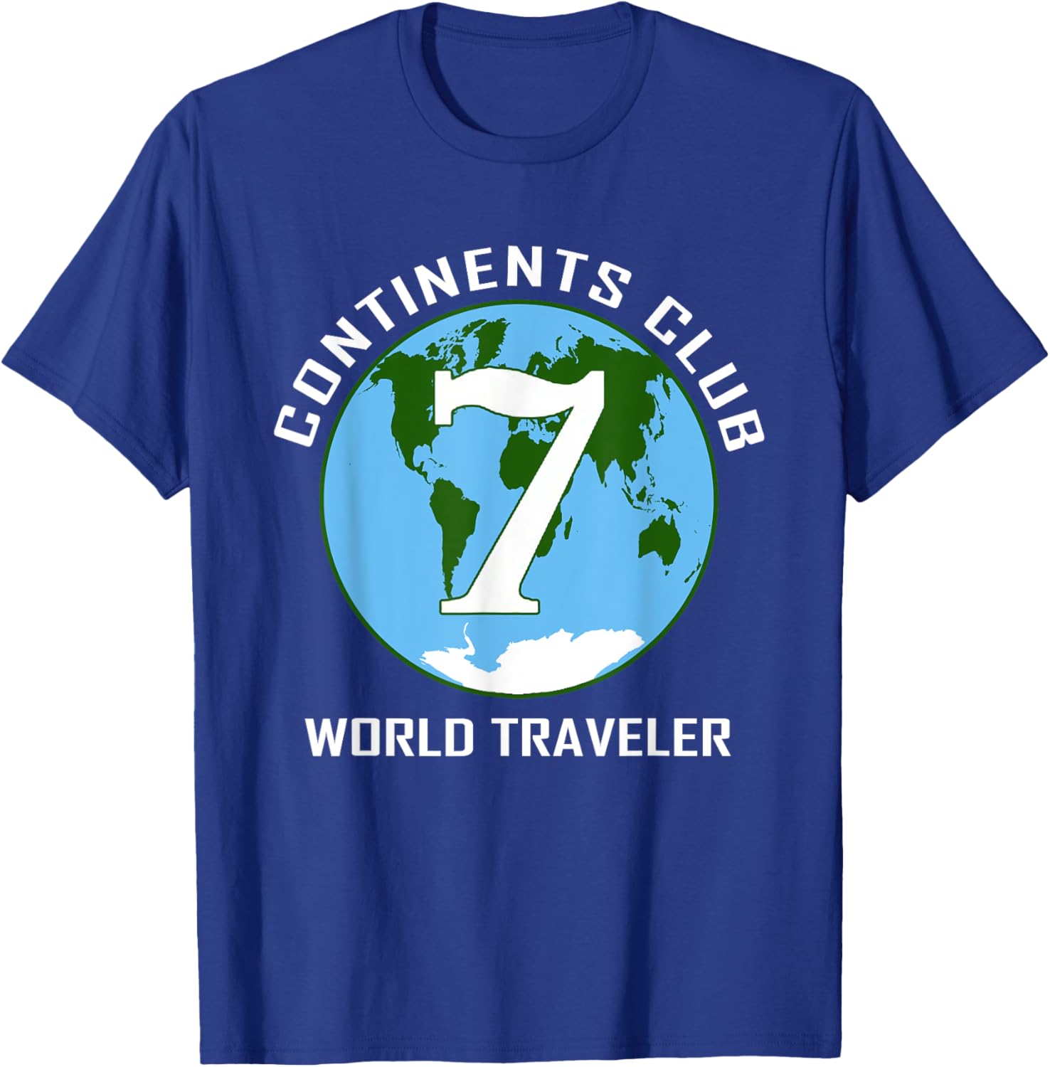7 Continents World Traveler Club Double-Sided T-Shirt for Adventurers - 19