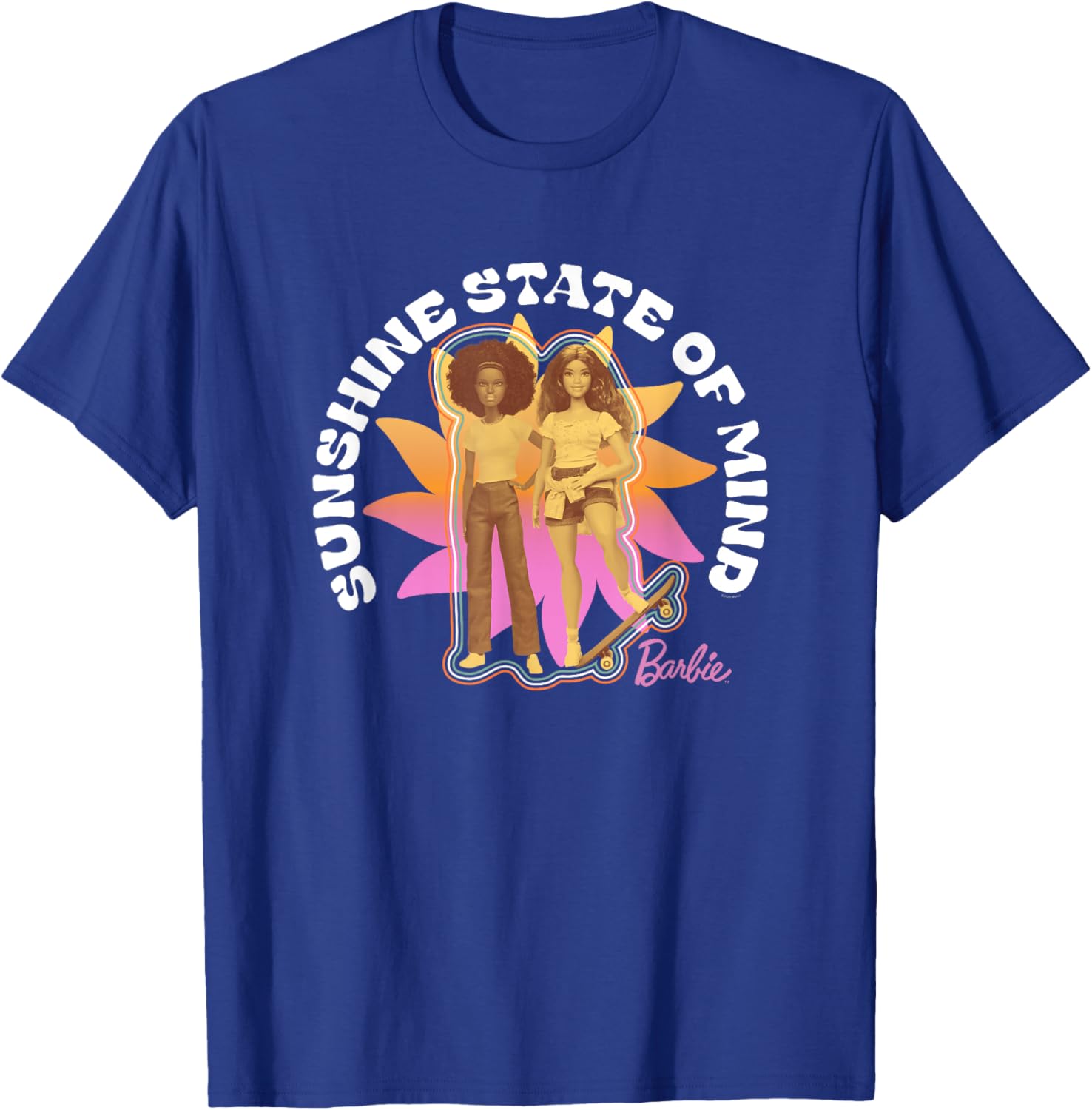 Barbie Sunshine State of Mind Let's Roll T-Shirt for Fun Trendy Style - 2
