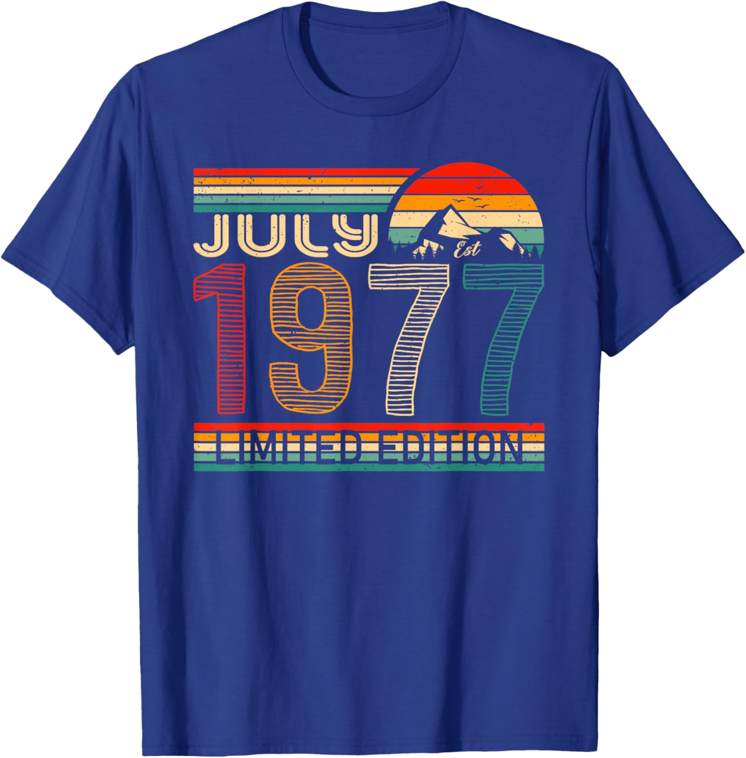 Classic July 1977 Vintage Birthday T-Shirt for Nostalgic Celebrations - 13