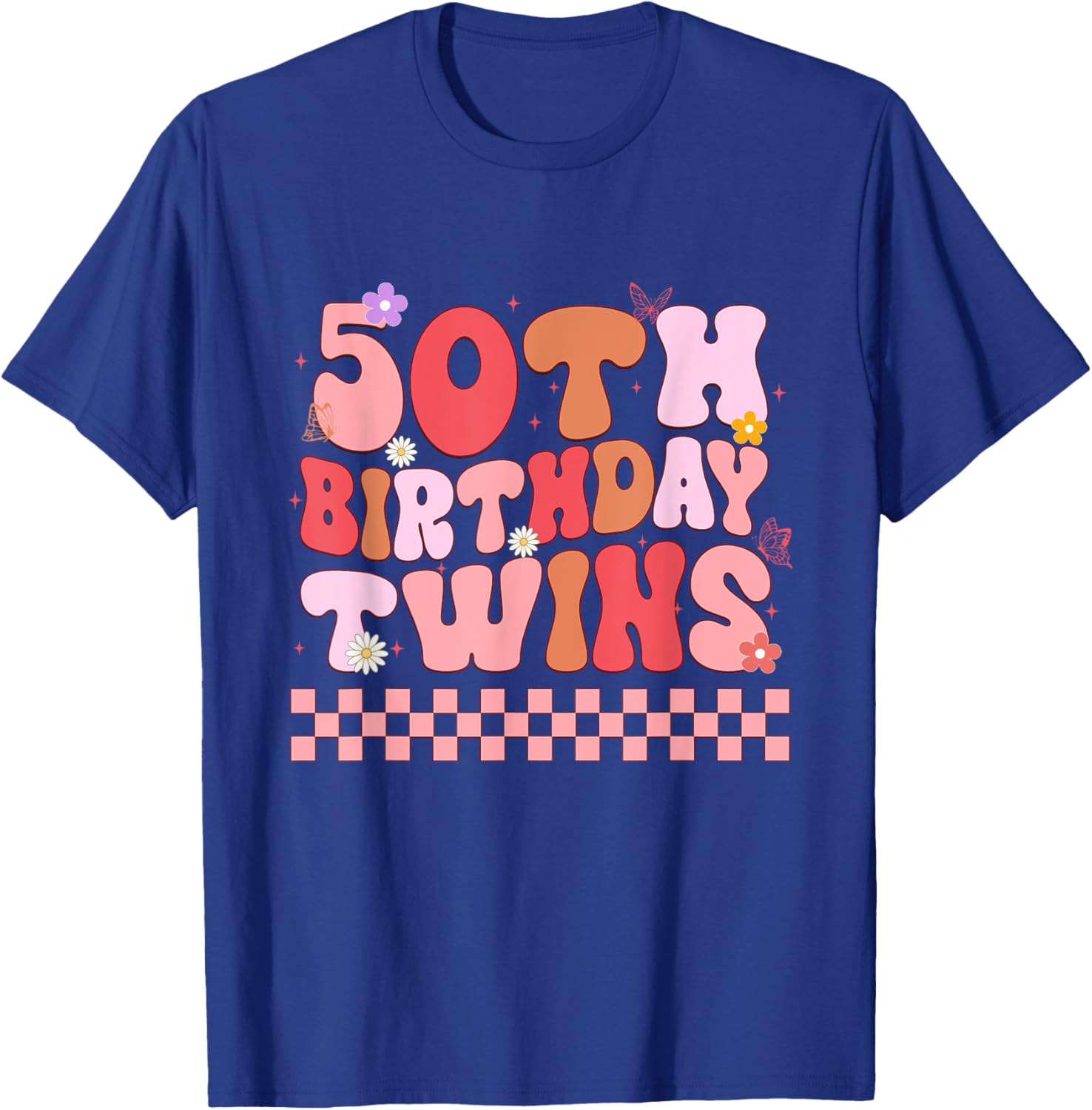 Matching 50th Birthday Twins T-Shirt for Siblings Celebrating Together - 15