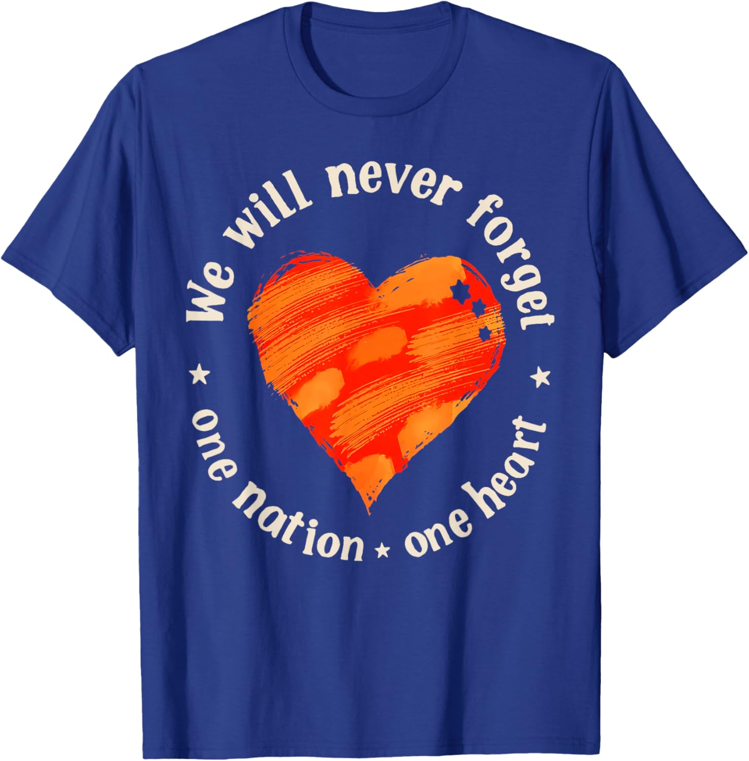 We Will Never Forget One Nation One Heart T-Shirt for Proud Americans - 5