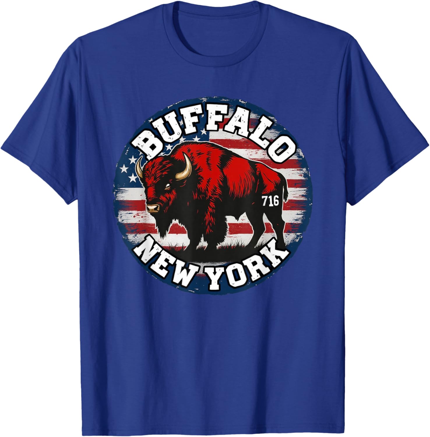 Buffalo New York Bison 716 Area Code Pride T-Shirt for WNY Fans - 14
