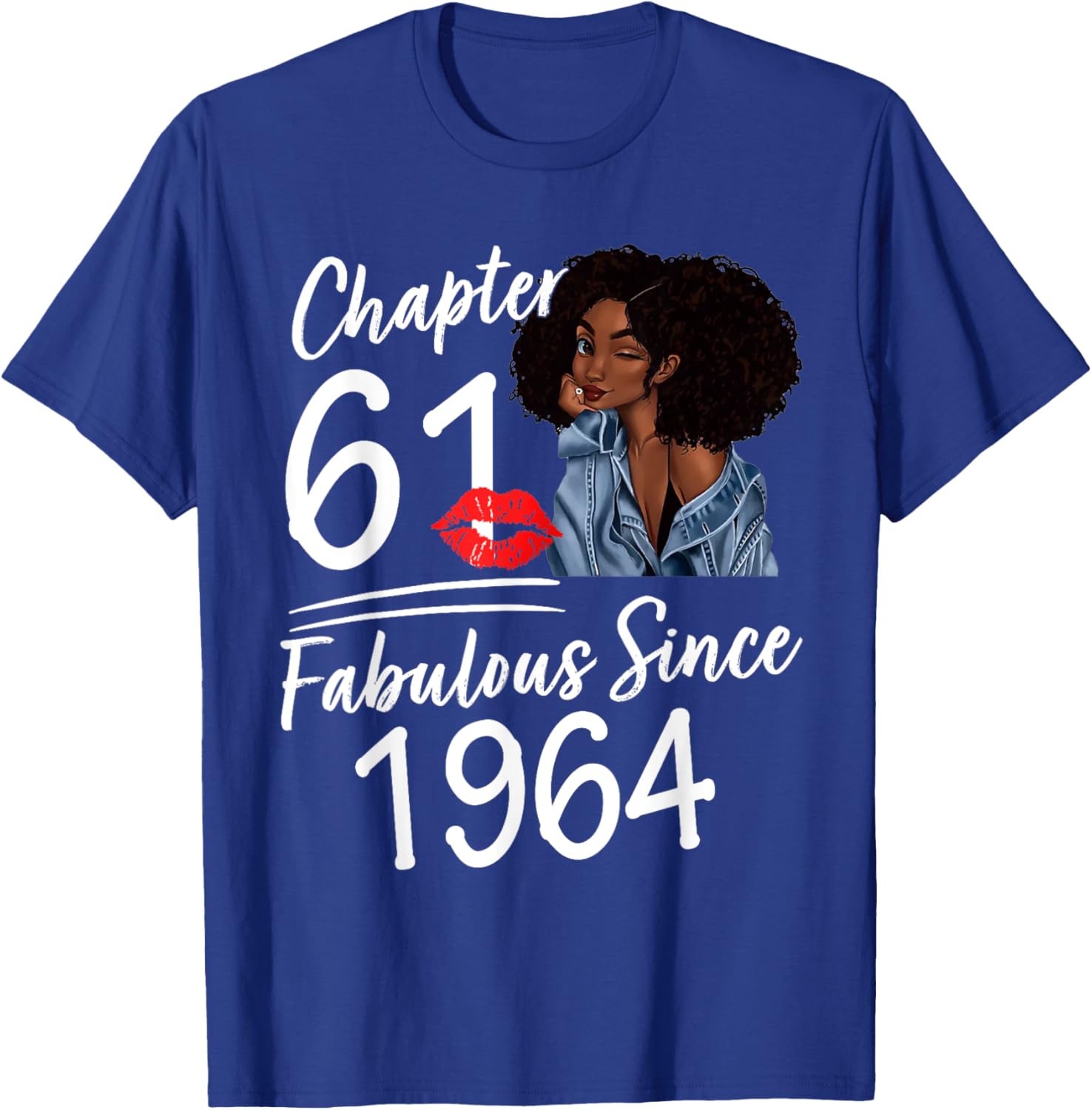 Fabulous Since 1964 61st Birthday Melanin T-Shirt for Women - 4