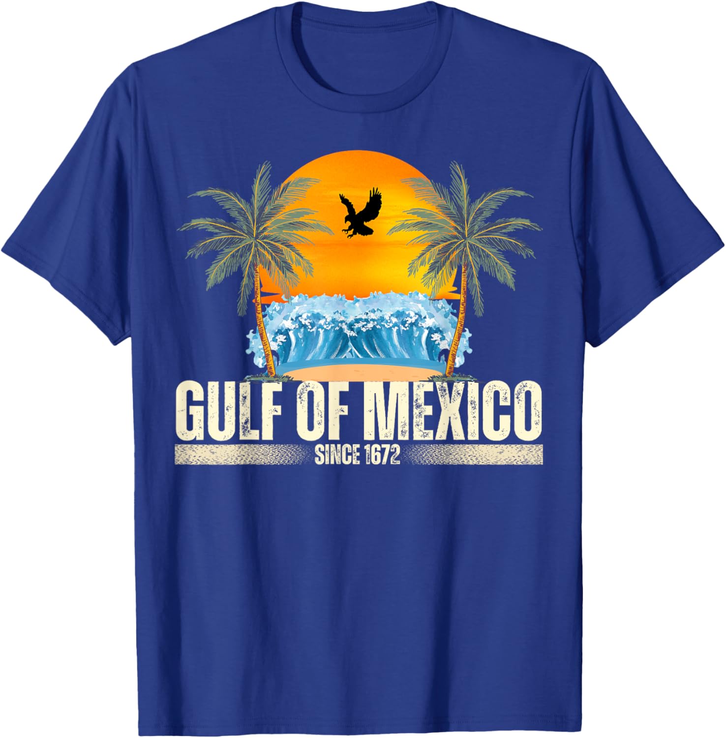 Vintage Gulf of Mexico Beach T-Shirt Since 1672 Retro Style Clothing - 13