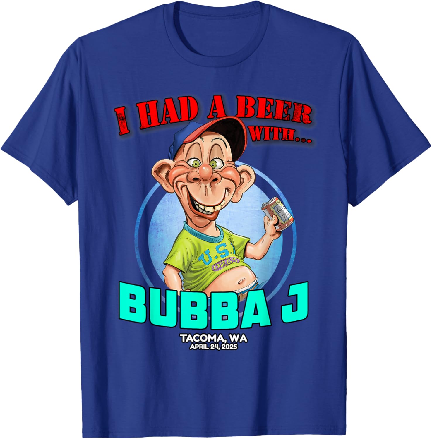 Bubba J Tacoma WA T-Shirt 2025 Stylish and Comfortable Apparel - 5