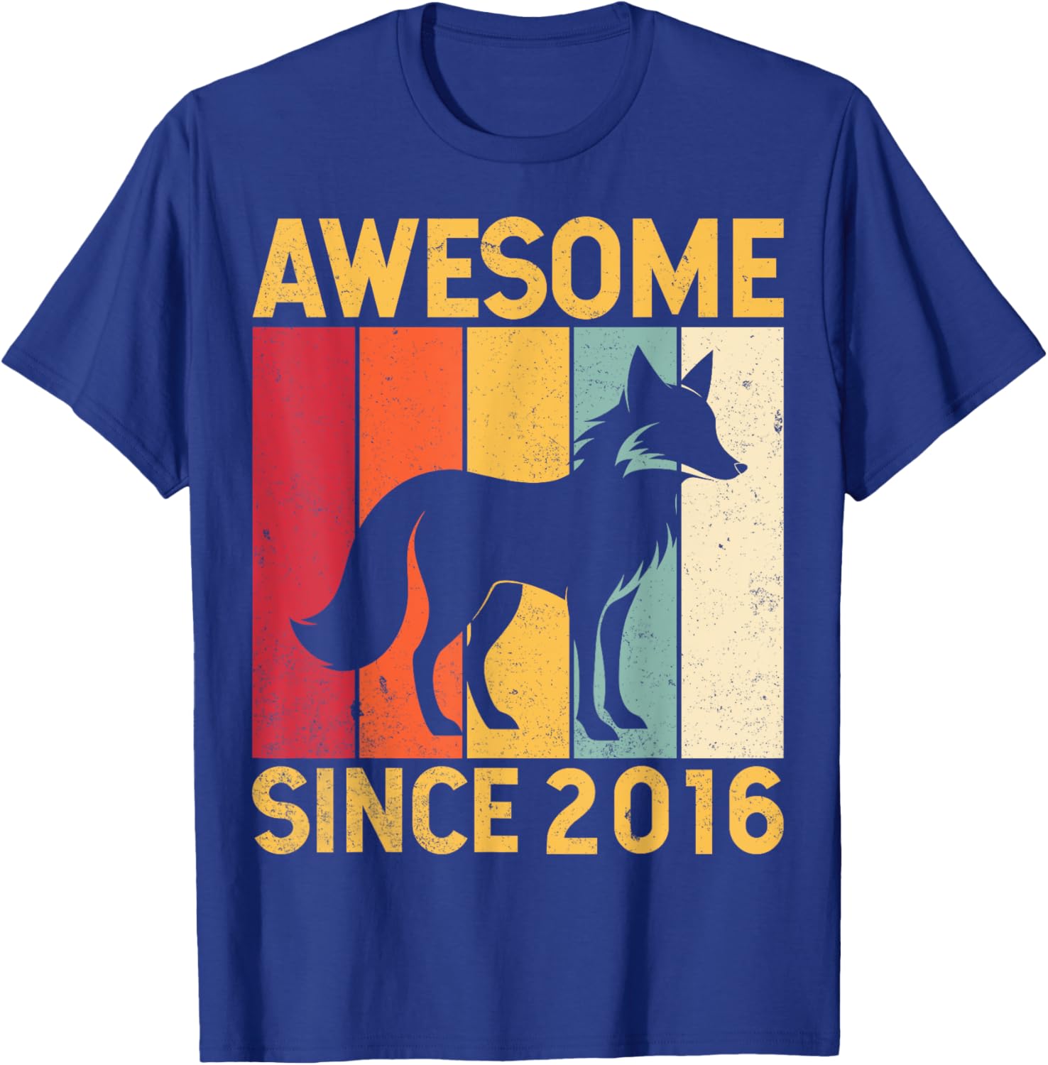 Awesome Fox Lover Retro 9th Birthday T-Shirt Since 2016 for Kids - 14