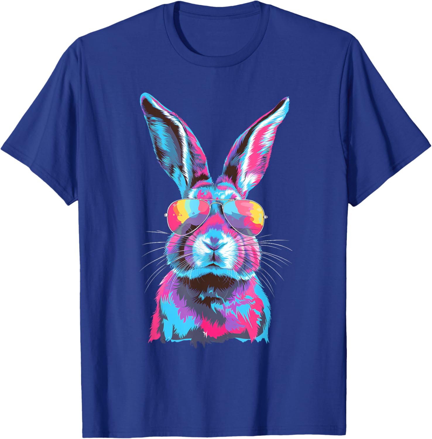 Bunny Face Sunglasses T-Shirt for Easter Fun - Men, Women, Kids - 1