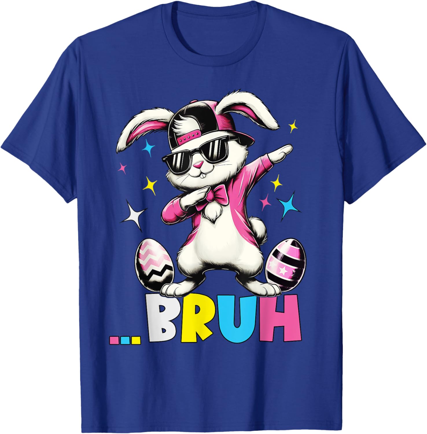 Cool Dabbing Bunny Sunglasses Easter T-Shirt for Kids and Teens - 26