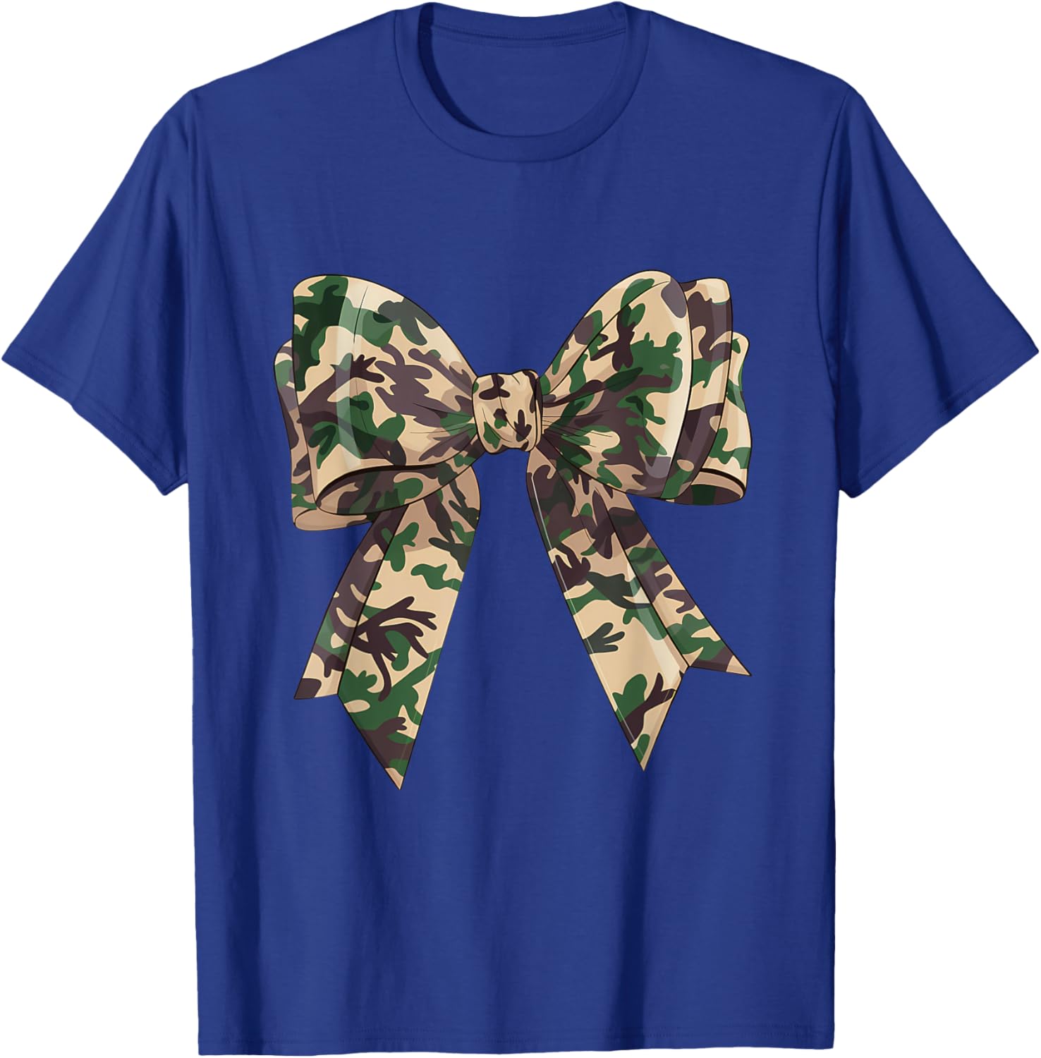 Chic Camouflage Bow Coquette T-Shirt for Hunting Women and Girls - 17