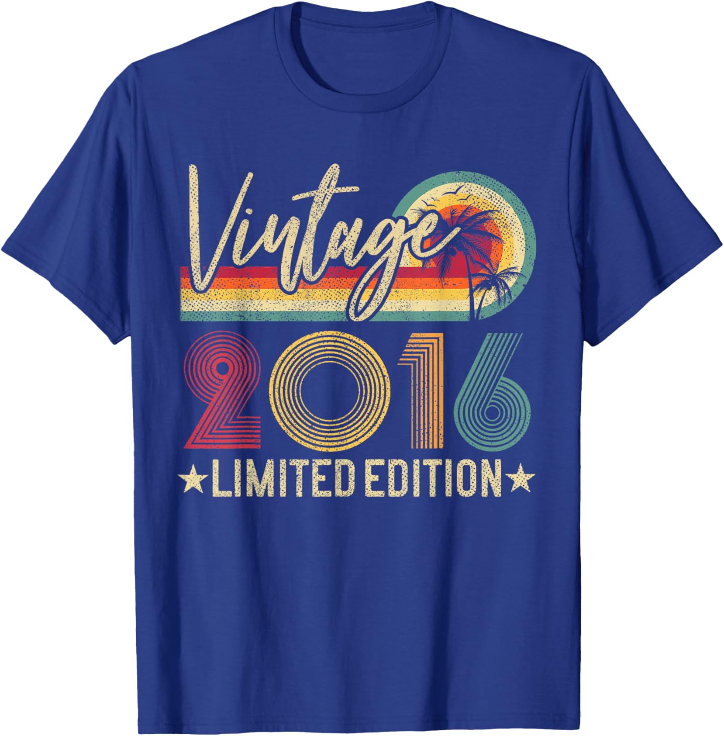 Limited Edition Vintage 2016 9th Birthday T-Shirt for Kids - 8