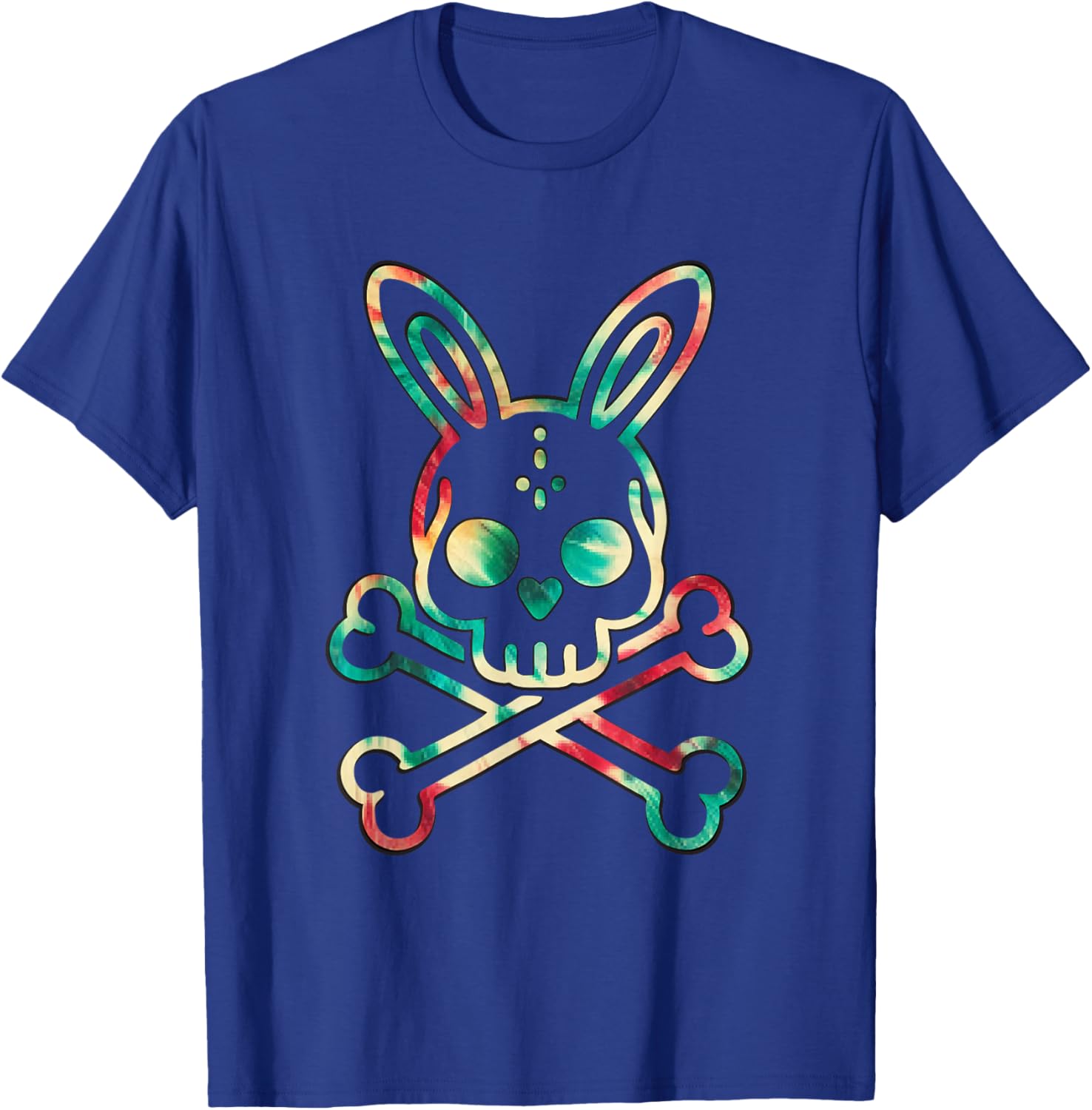 Tie Dye Bunny Skull Rabbit Skeleton Men’s T-Shirt for Unique Style - 2