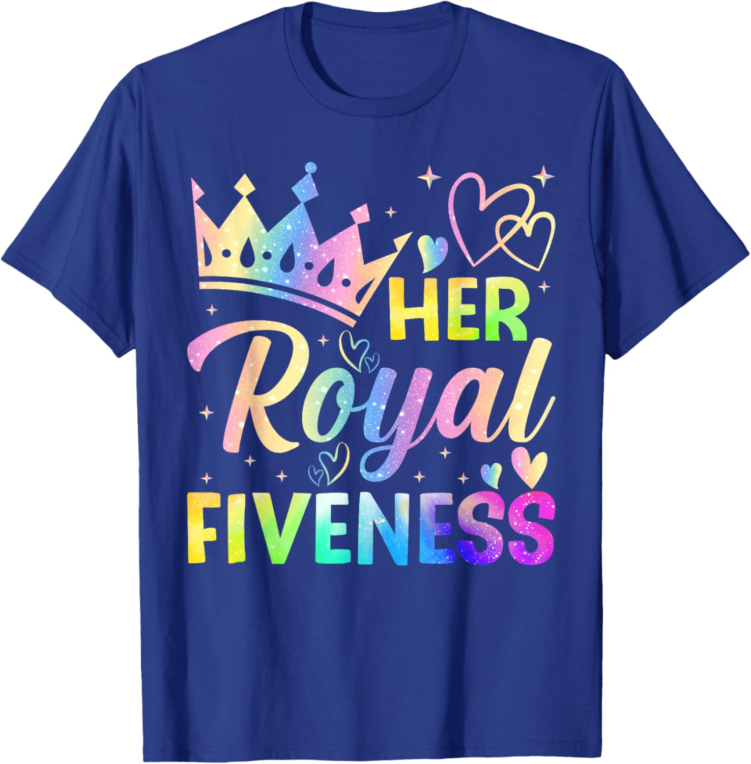 Her Royal Fiveness 5th Birthday T-Shirt for Girls Fun Celebration Outfit - 10