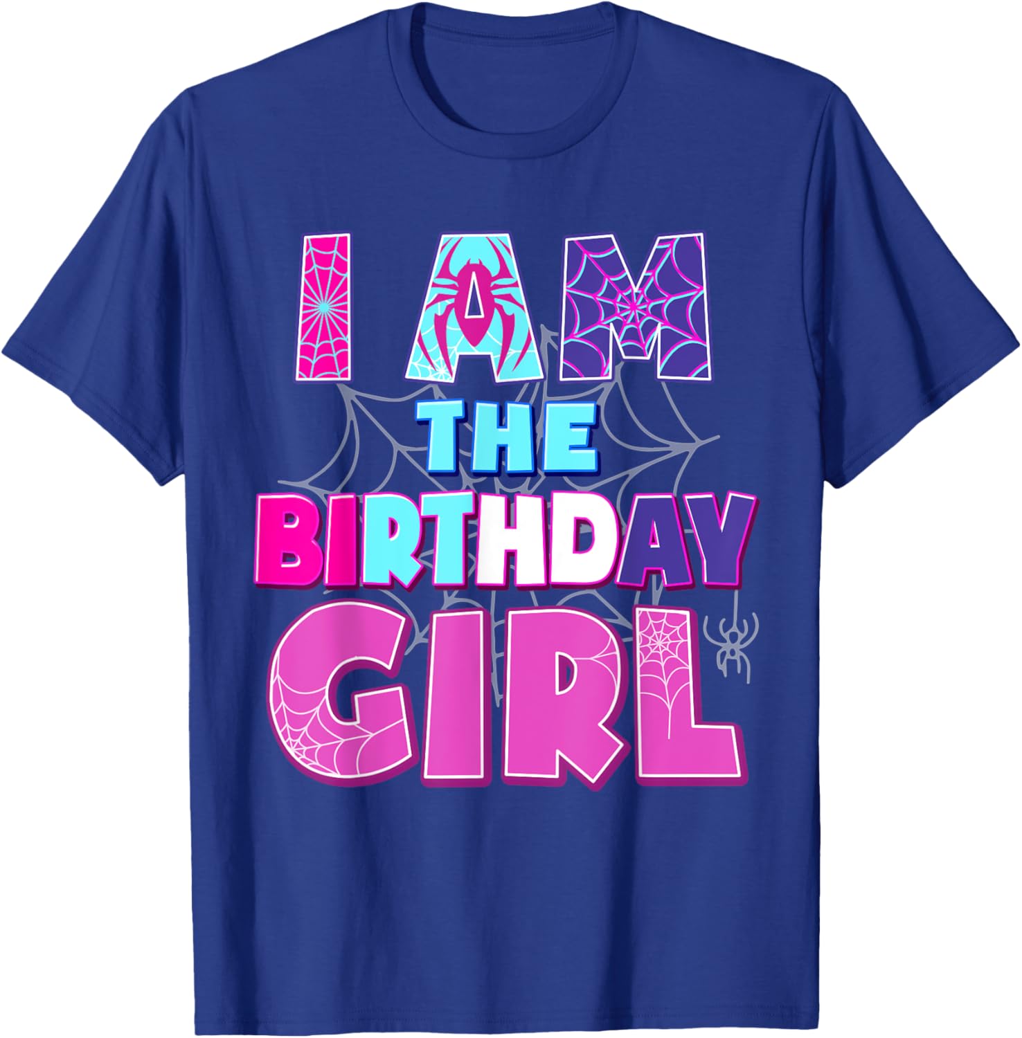 Funny Birthday Girl Spider T-Shirt for Birthday Party Fun - 12