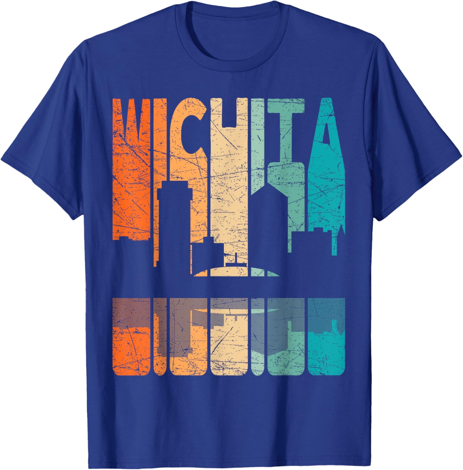 Wichita Vintage Retro T-Shirt Kansas Style for Comfortable Casual Wear - 3