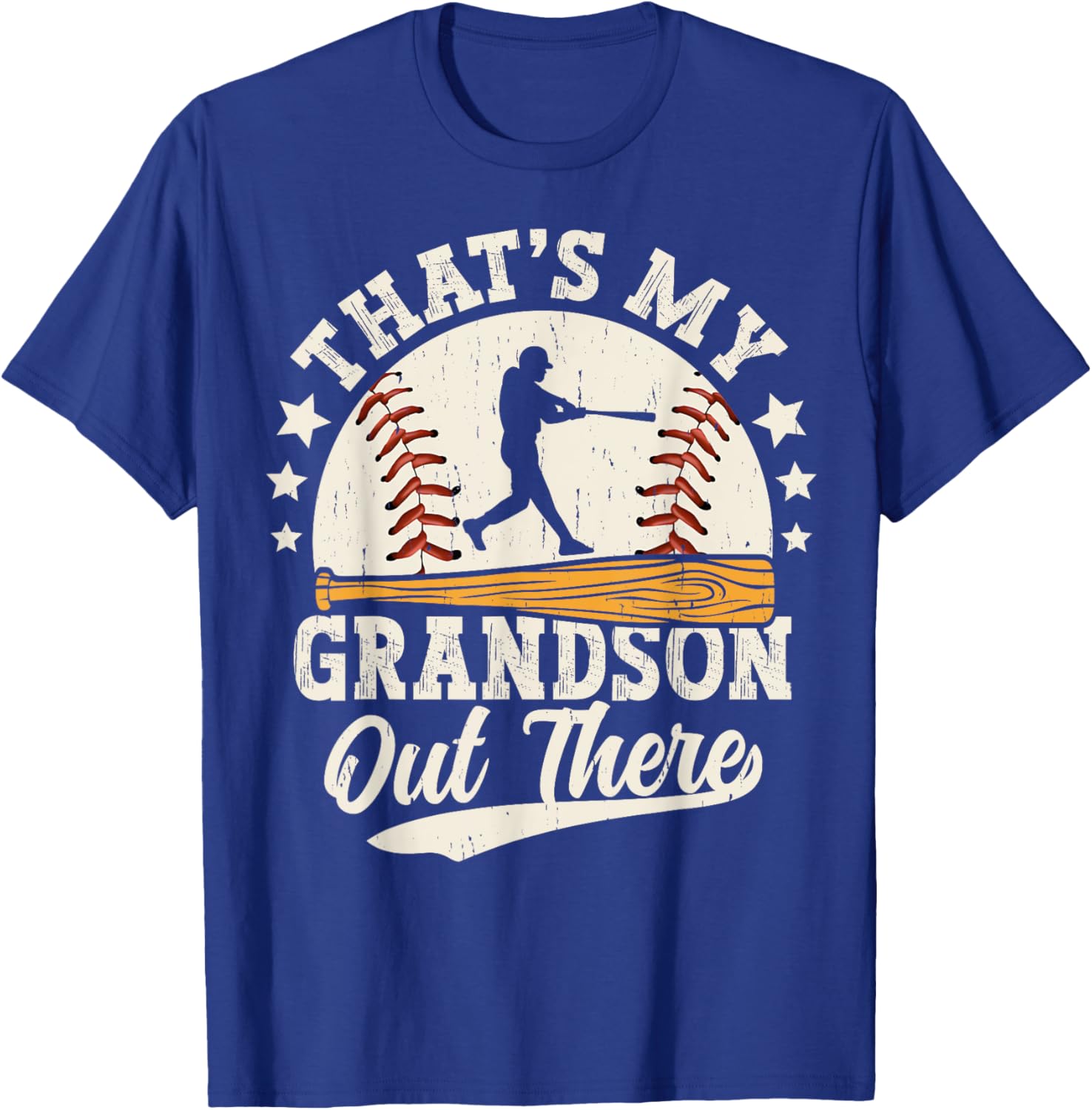 Baseball Grandma Grandpa That's My Grandson Out There T-Shirt - 15