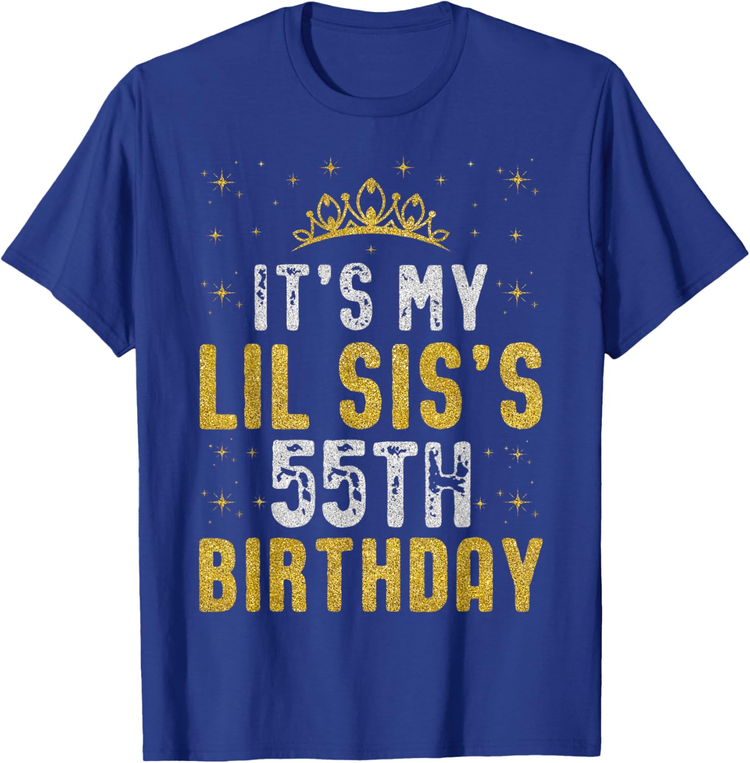 Happy 55th Birthday Lil Sis T-Shirt 1970 Vintage Birthday Gift - 5