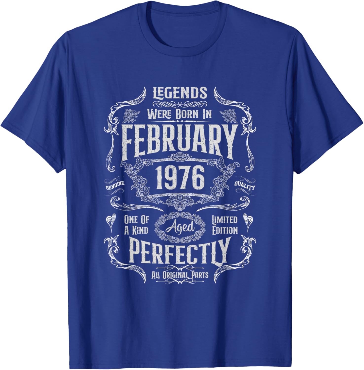 Vintage 49th Birthday T-Shirt for Legends Born in February 1976 - 14