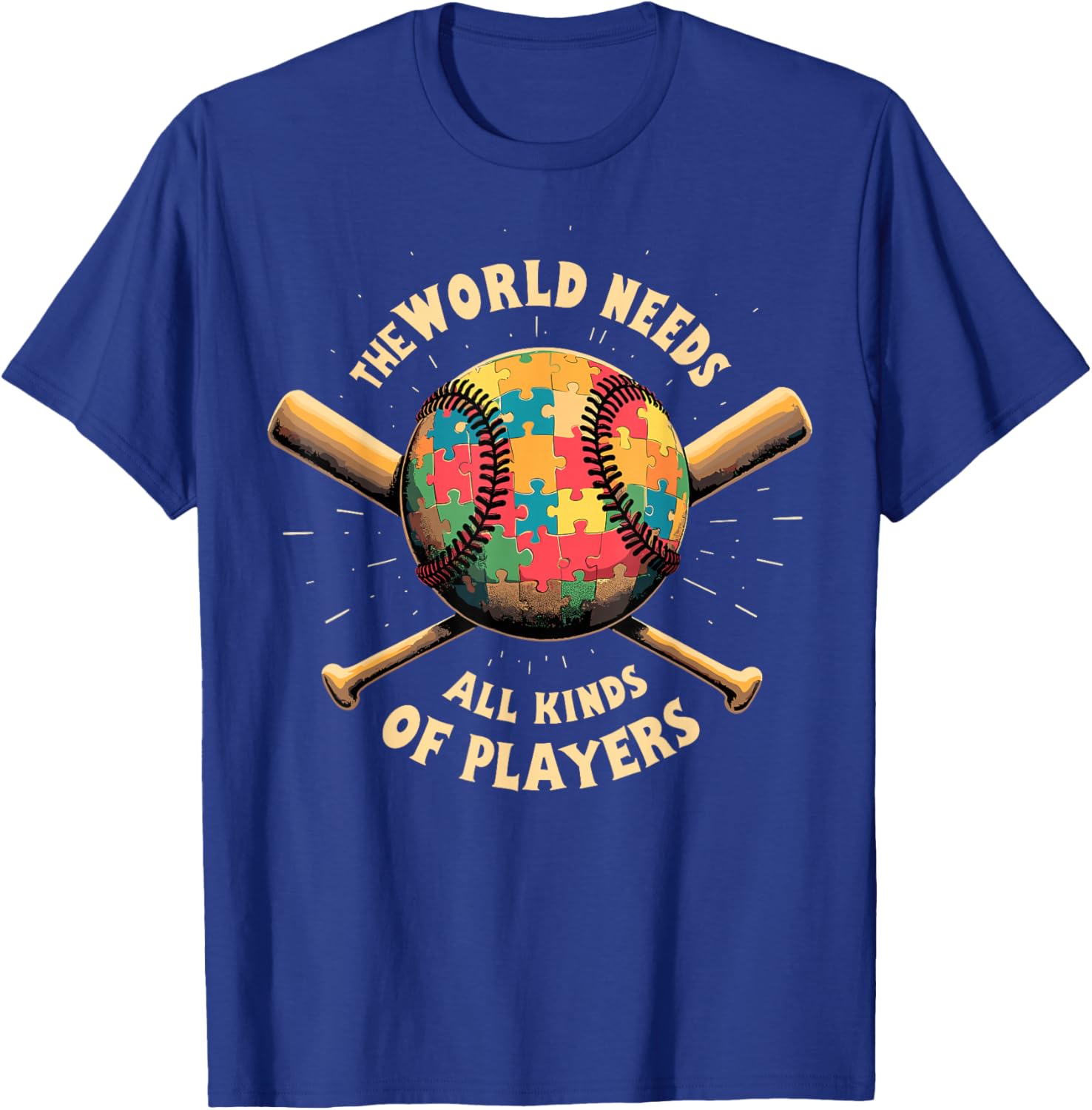 Autism Awareness Support T-Shirt for Baseball Players and Fans - 18
